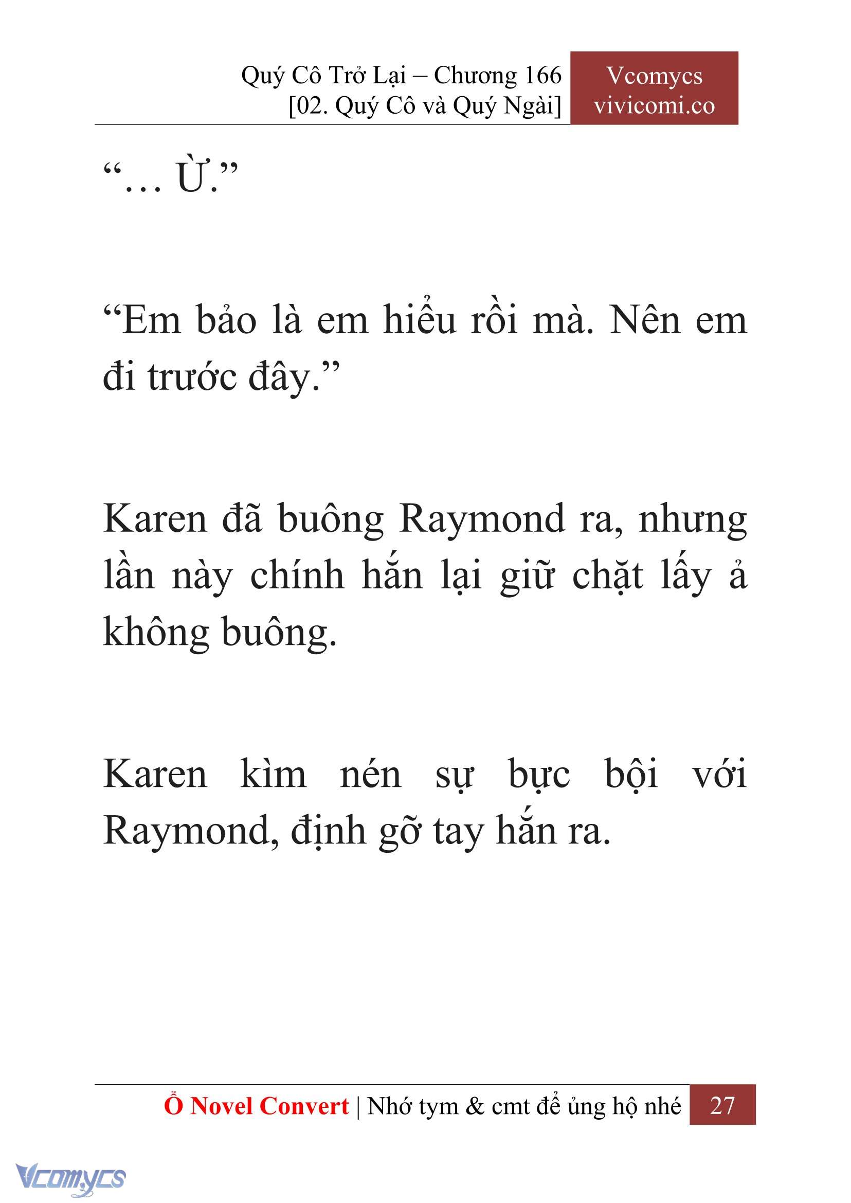 [Novel] Quý Cô Trở Lại Chapter 166 - Trang 30