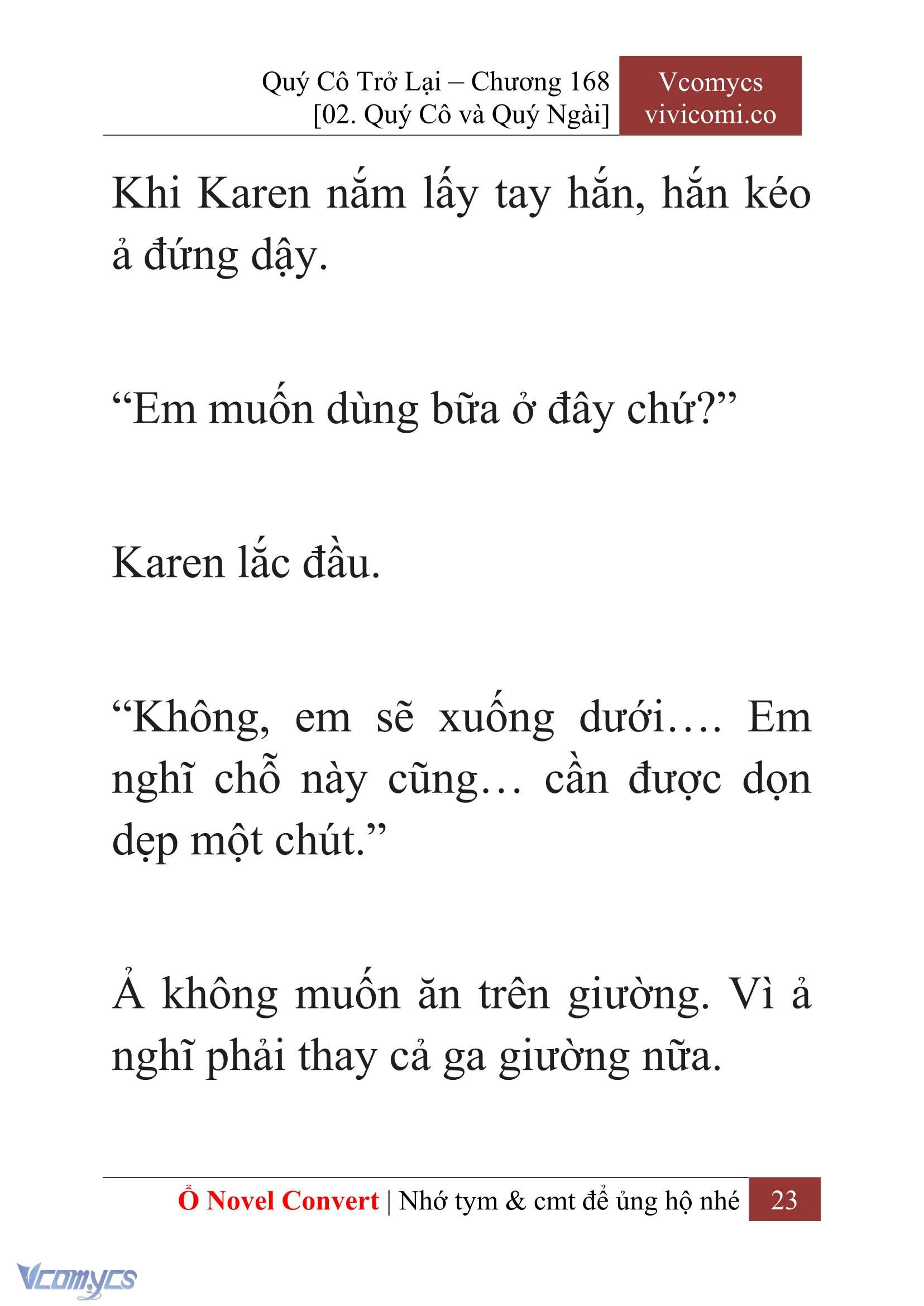 [Novel] Quý Cô Trở Lại Chapter 168 - Trang 26