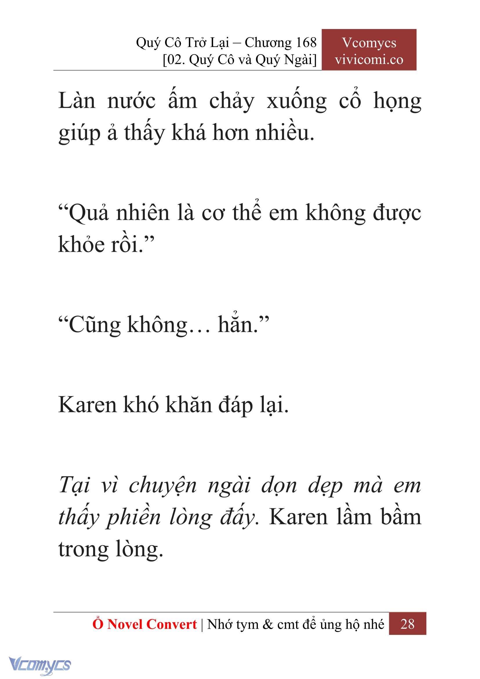 [Novel] Quý Cô Trở Lại Chapter 168 - Trang 31