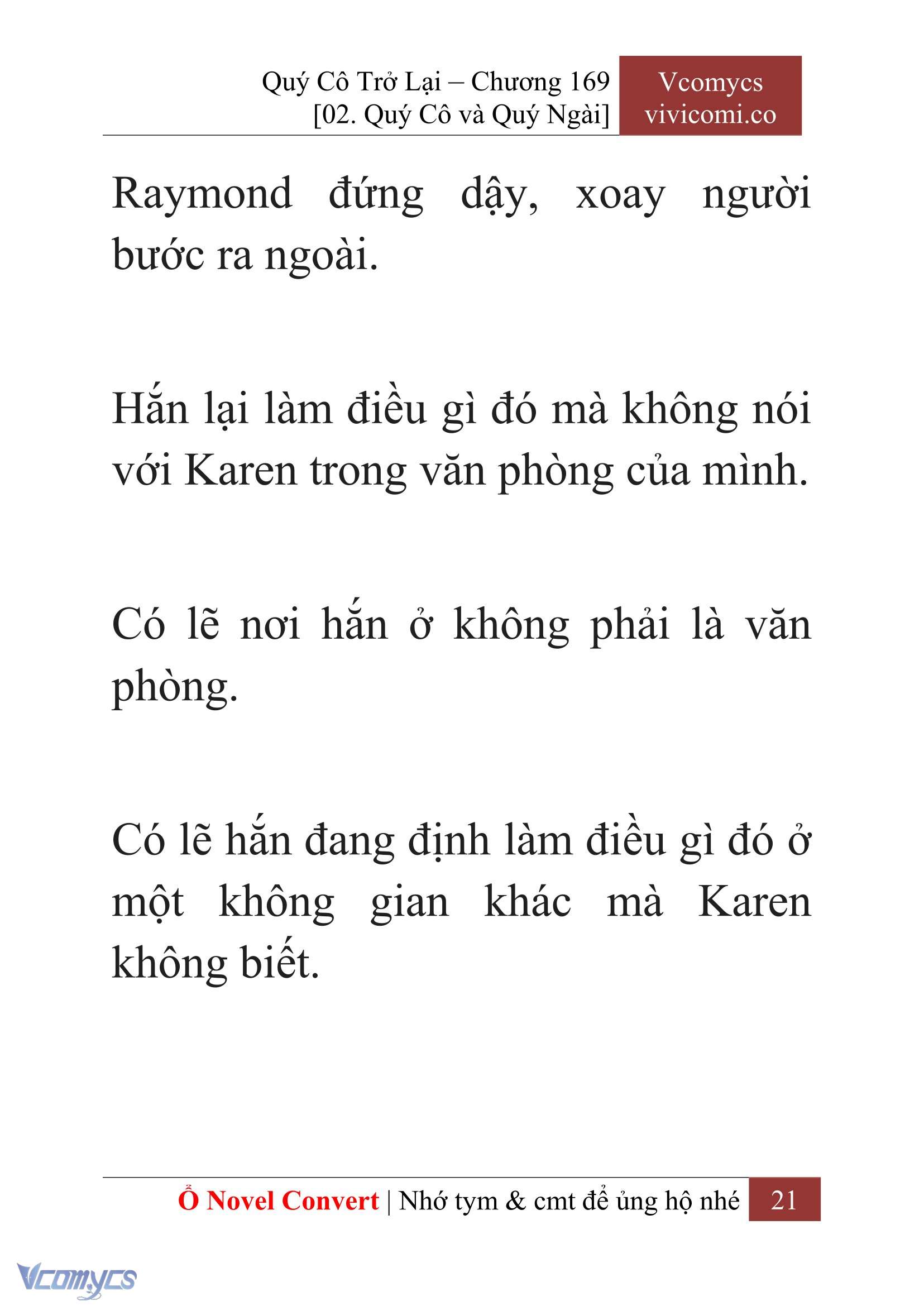 [Novel] Quý Cô Trở Lại Chapter 169 - Trang 24
