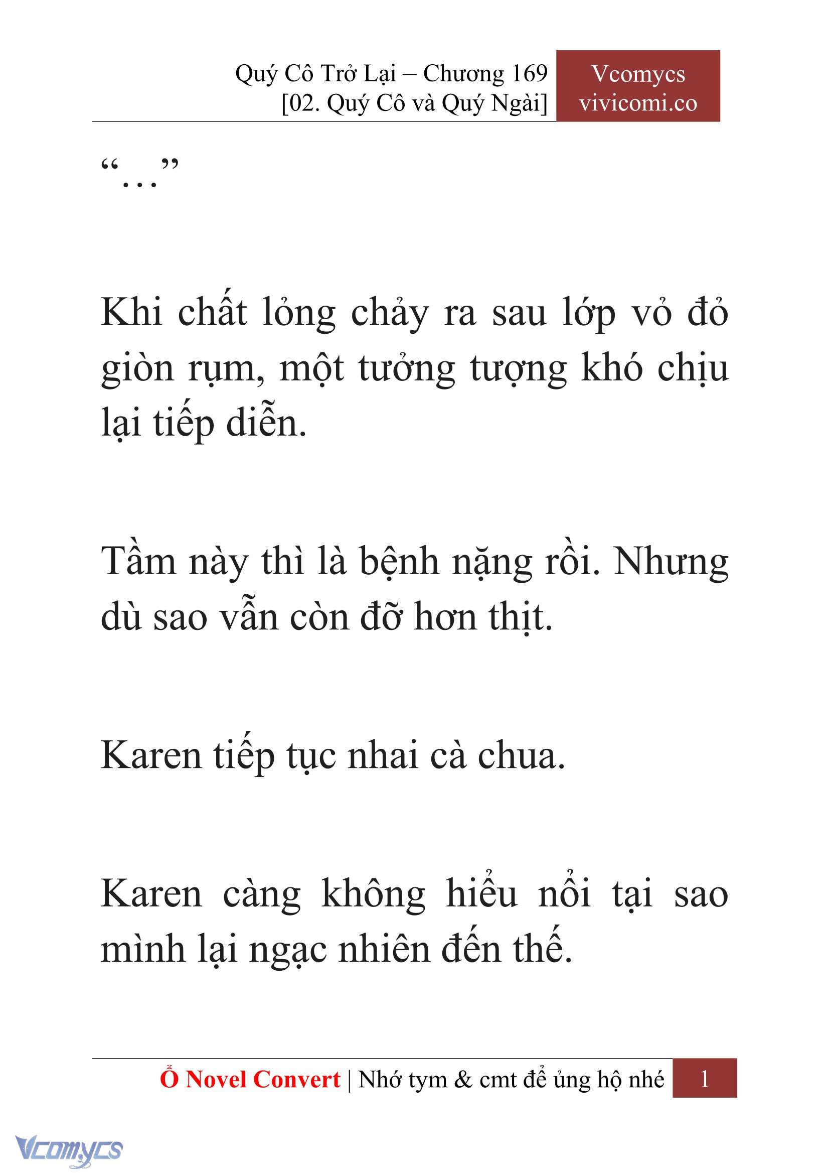 [Novel] Quý Cô Trở Lại Chapter 169 - Trang 4