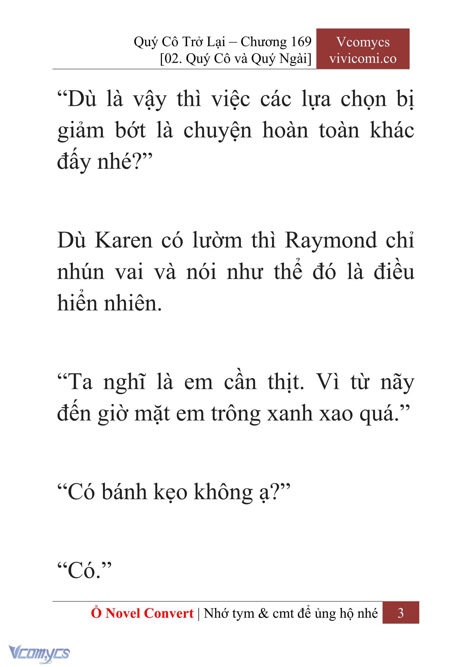 [Novel] Quý Cô Trở Lại Chapter 169 - Trang 6