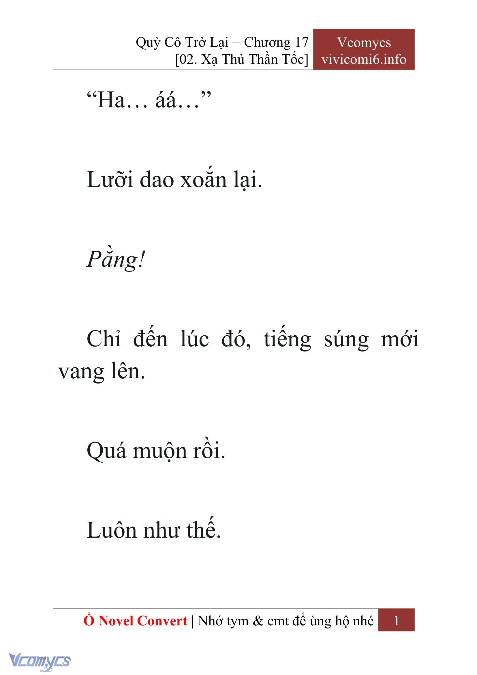 [Novel] Quý Cô Trở Lại Chapter 17 - Trang 4