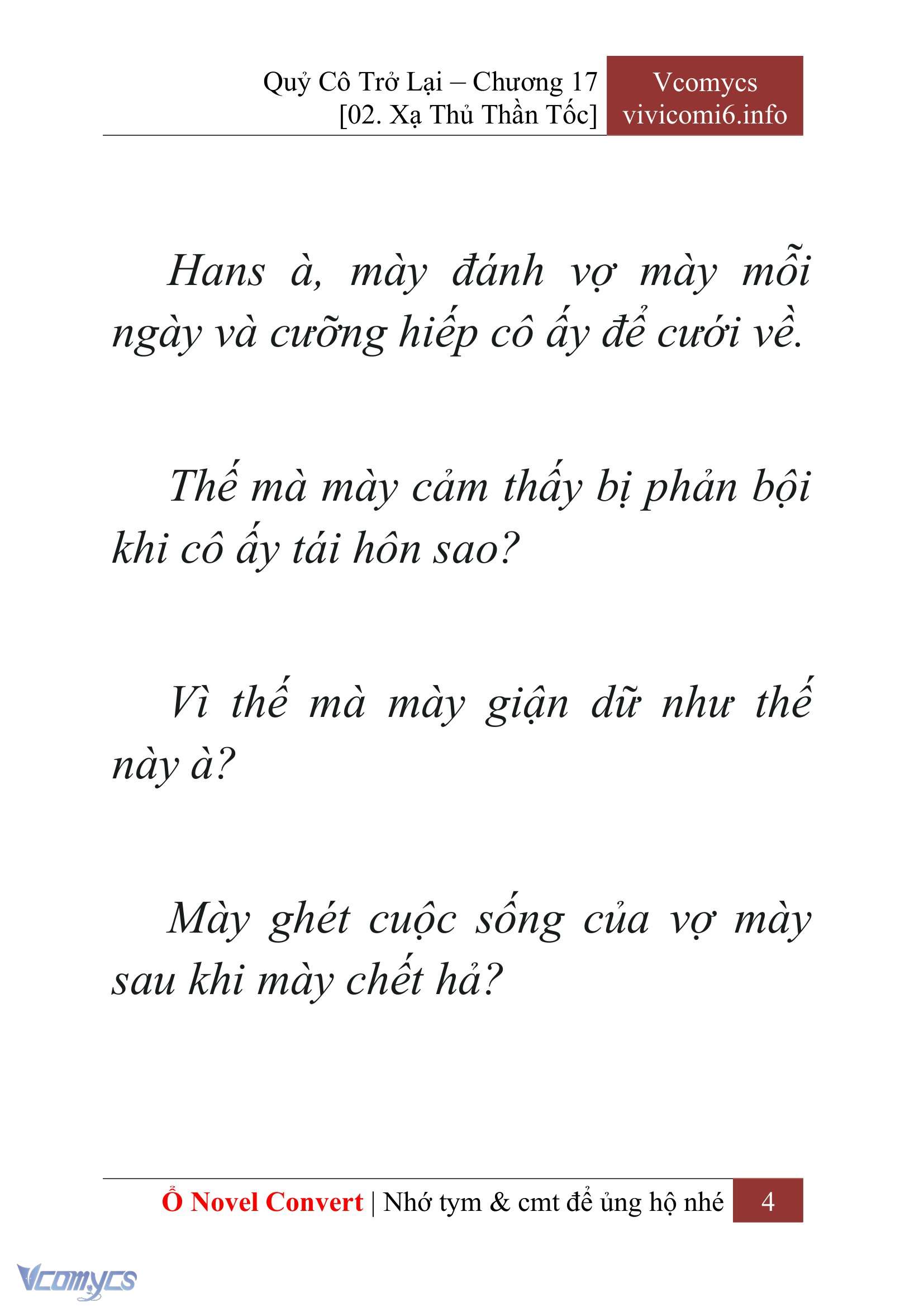 [Novel] Quý Cô Trở Lại Chapter 17 - Trang 7