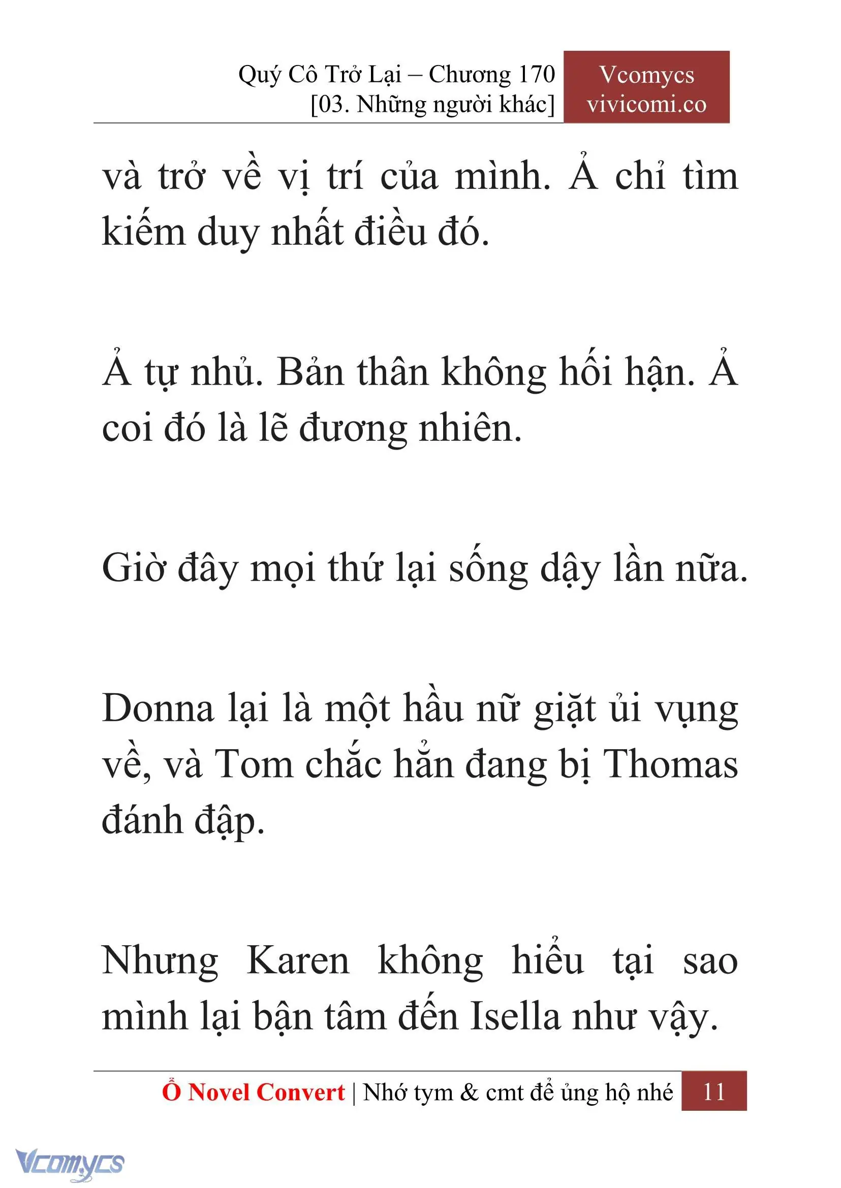 [Novel] Quý Cô Trở Lại Chapter 170 - Trang 14