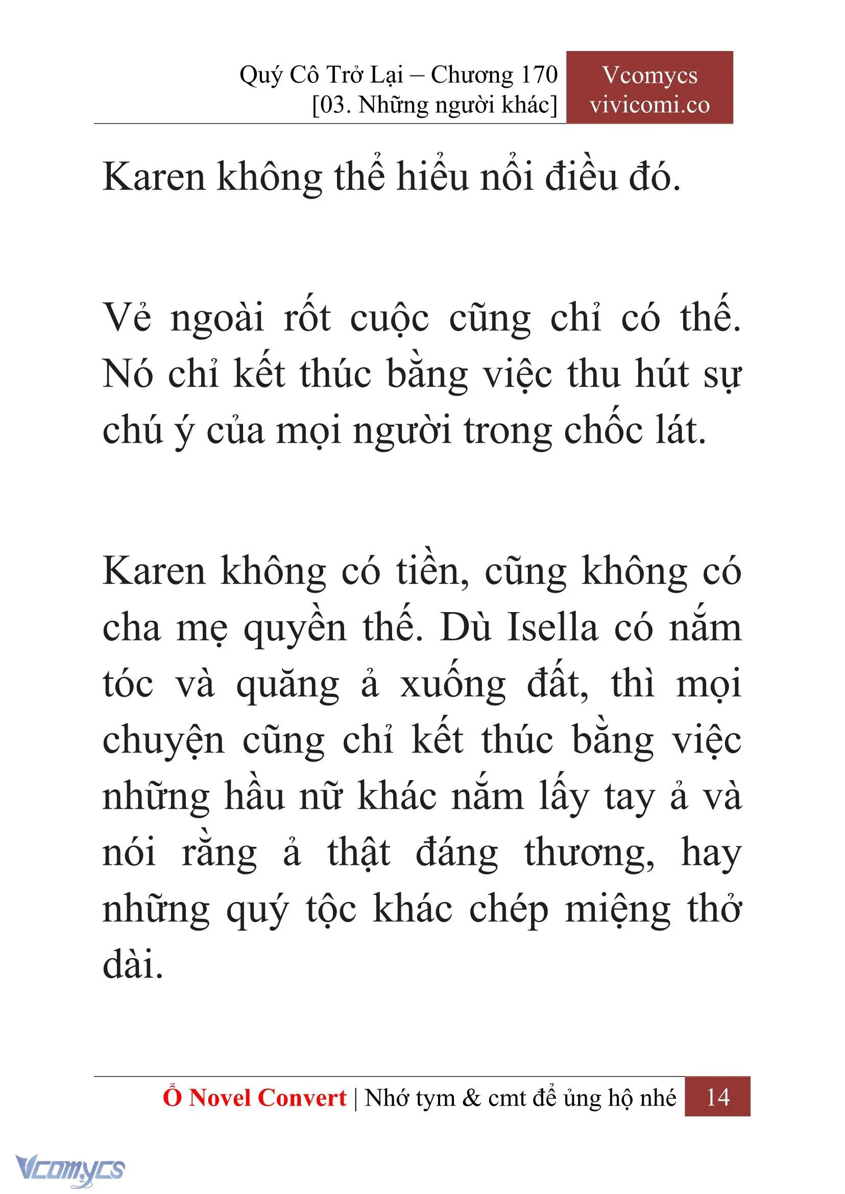 [Novel] Quý Cô Trở Lại Chapter 170 - Trang 17