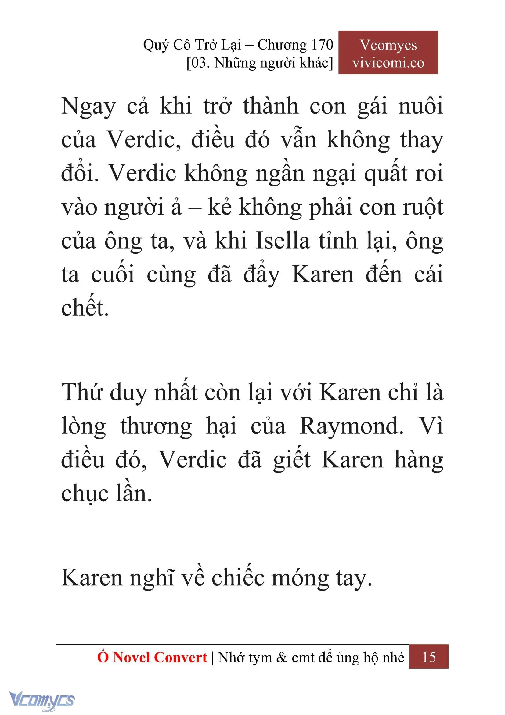 [Novel] Quý Cô Trở Lại Chapter 170 - Trang 18