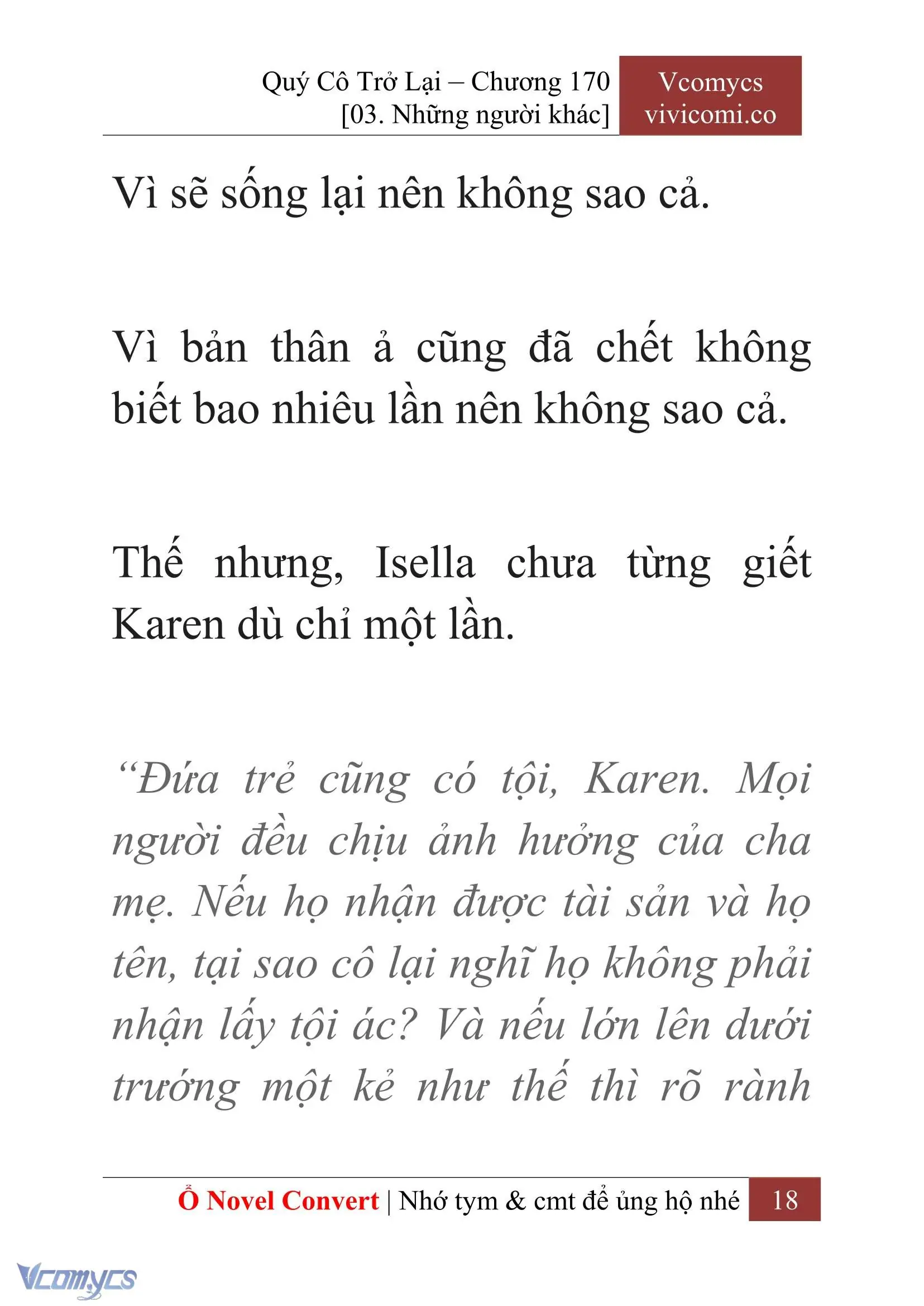 [Novel] Quý Cô Trở Lại Chapter 170 - Trang 21