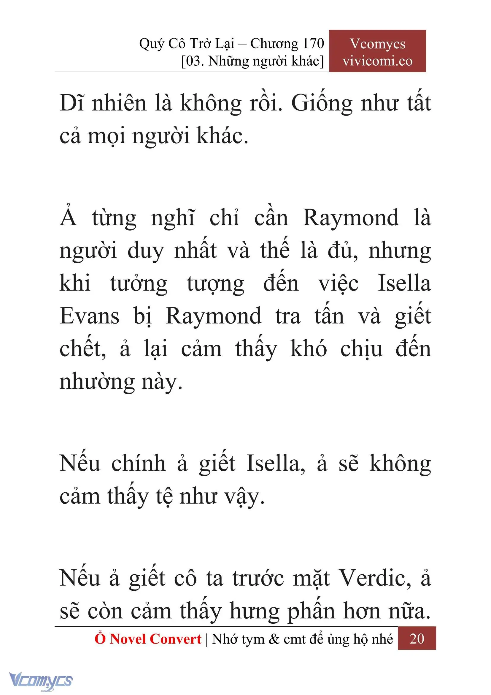 [Novel] Quý Cô Trở Lại Chapter 170 - Trang 23