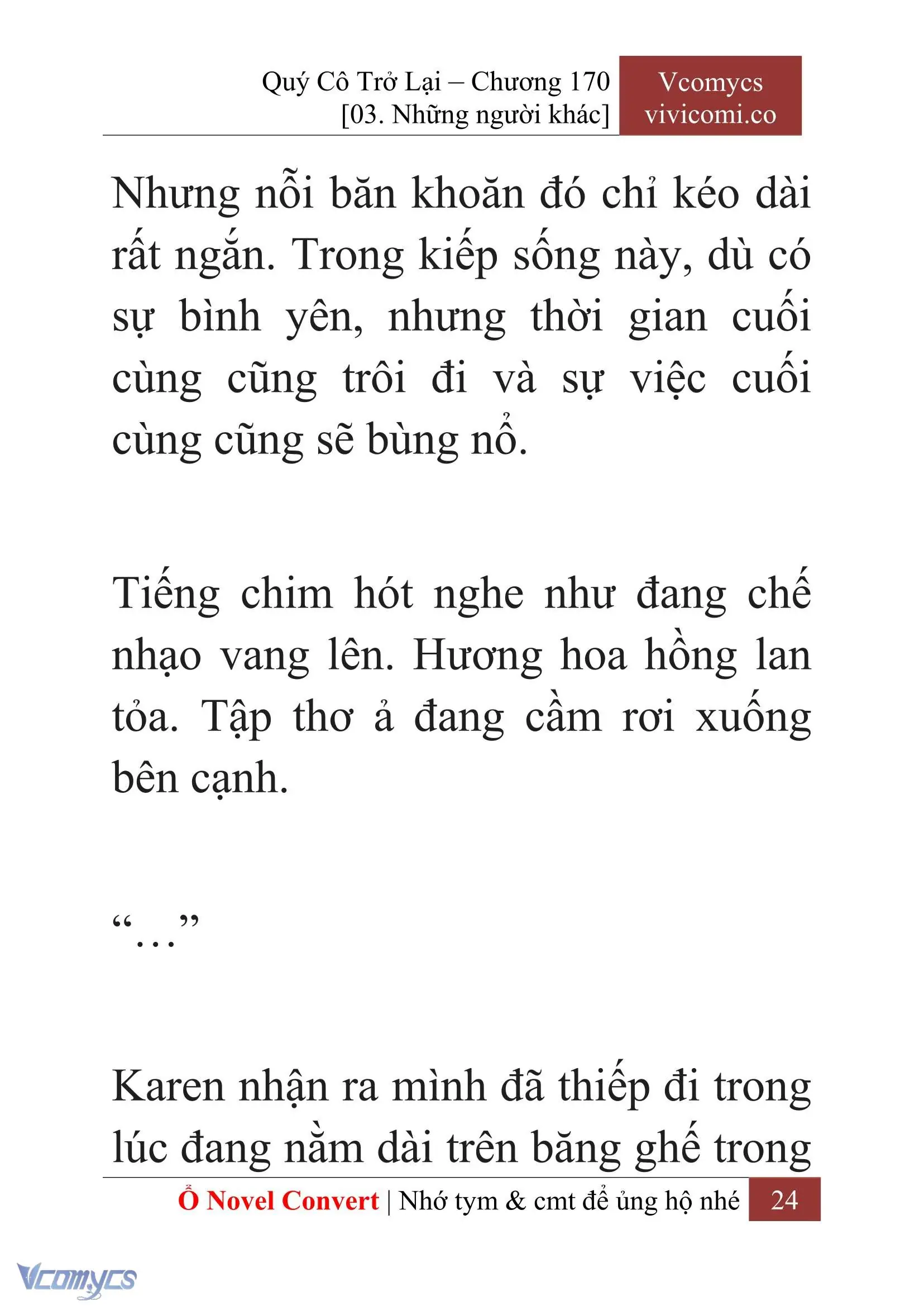 [Novel] Quý Cô Trở Lại Chapter 170 - Trang 27