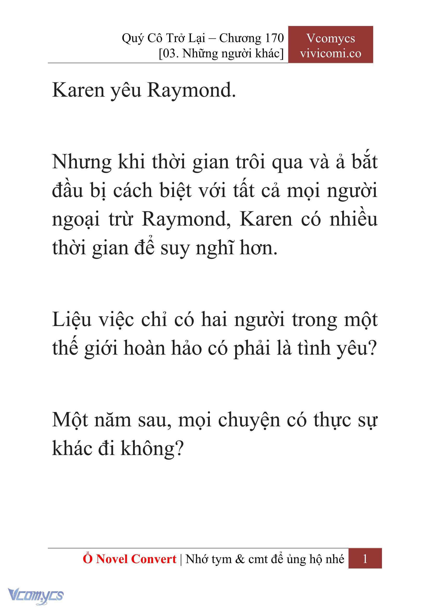 [Novel] Quý Cô Trở Lại Chapter 170 - Trang 4