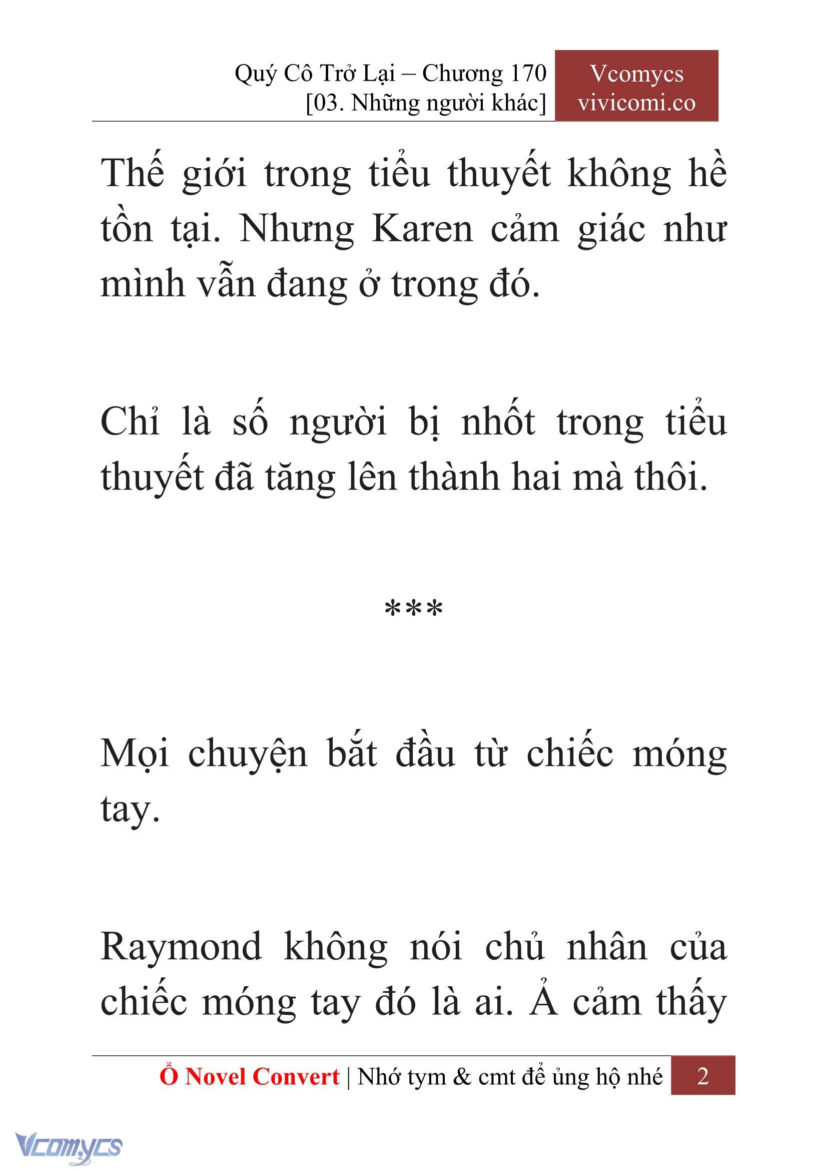 [Novel] Quý Cô Trở Lại Chapter 170 - Trang 5