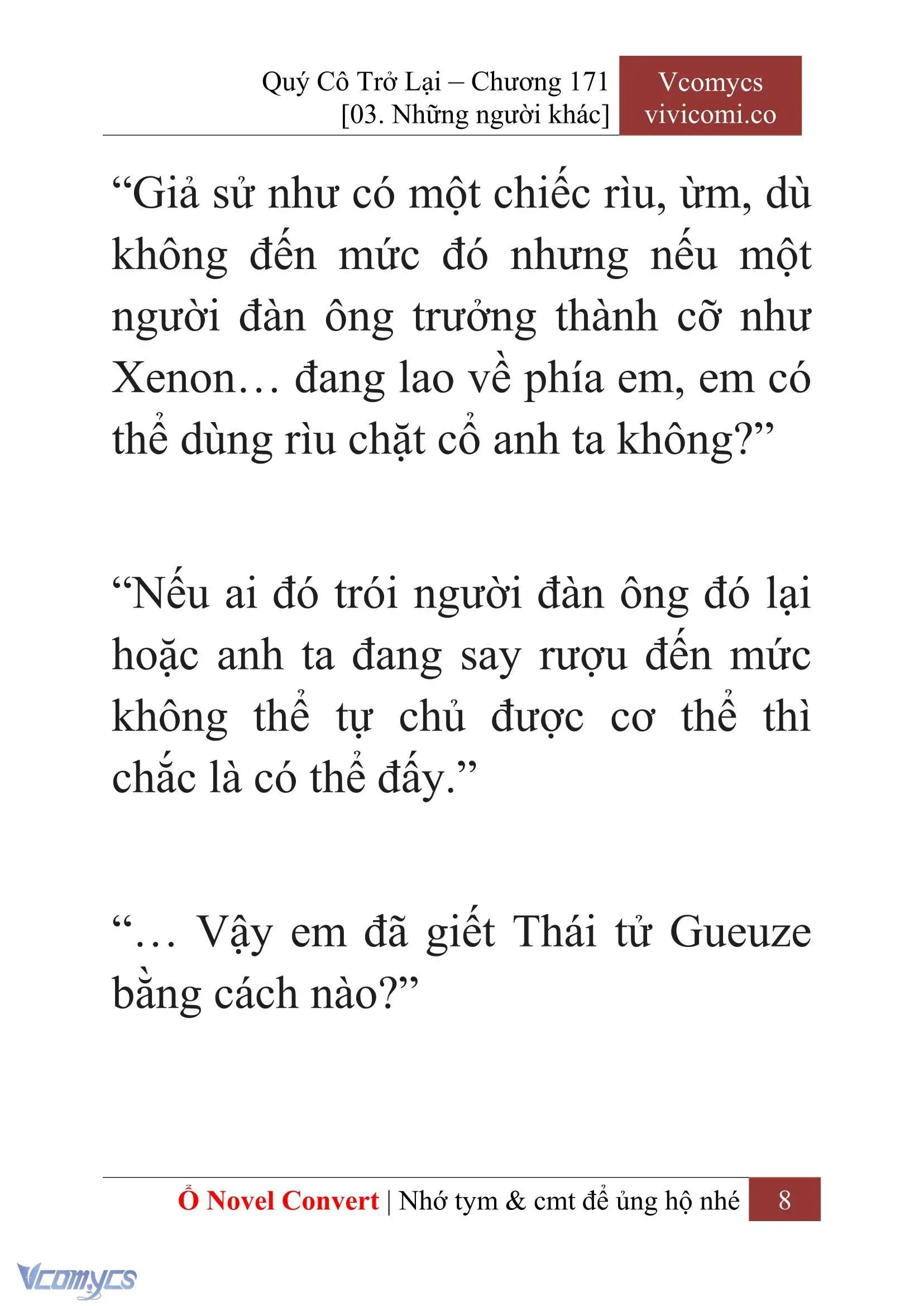[Novel] Quý Cô Trở Lại Chapter 171 - Trang 10