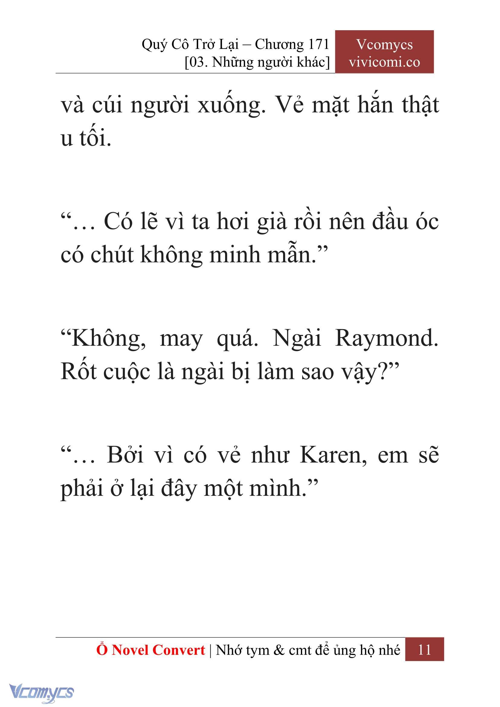 [Novel] Quý Cô Trở Lại Chapter 171 - Trang 13