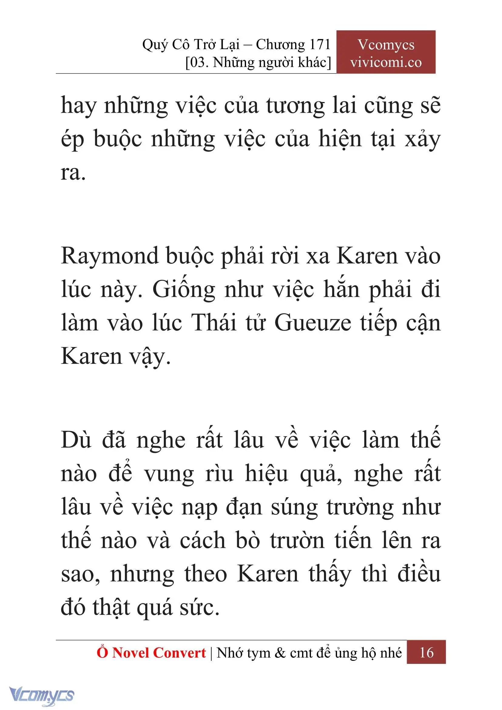 [Novel] Quý Cô Trở Lại Chapter 171 - Trang 18