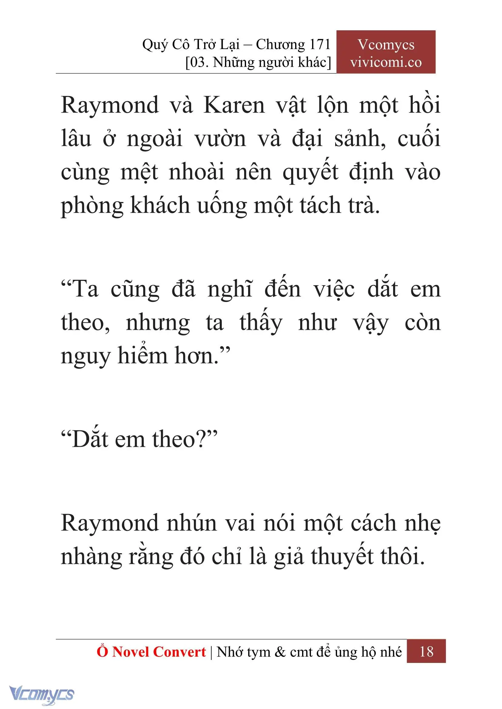 [Novel] Quý Cô Trở Lại Chapter 171 - Trang 20
