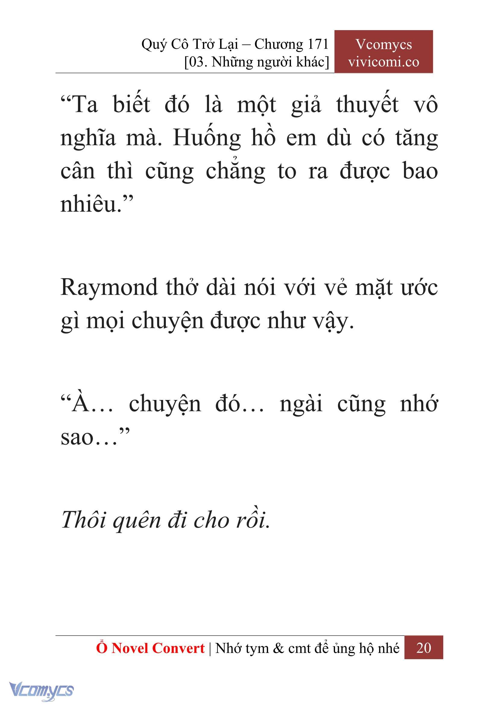 [Novel] Quý Cô Trở Lại Chapter 171 - Trang 22