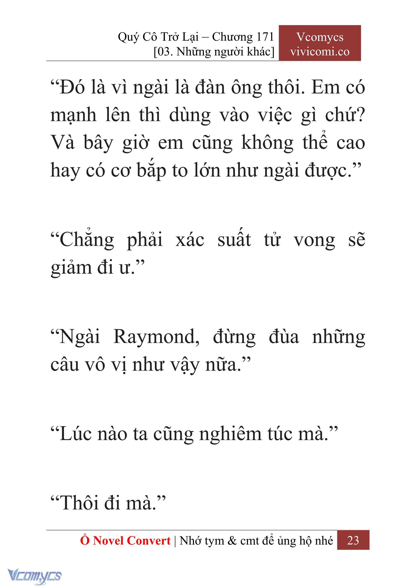[Novel] Quý Cô Trở Lại Chapter 171 - Trang 25