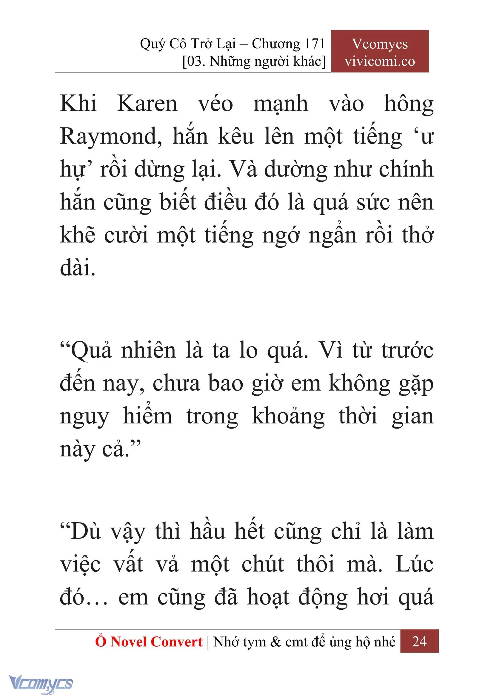 [Novel] Quý Cô Trở Lại Chapter 171 - Trang 26
