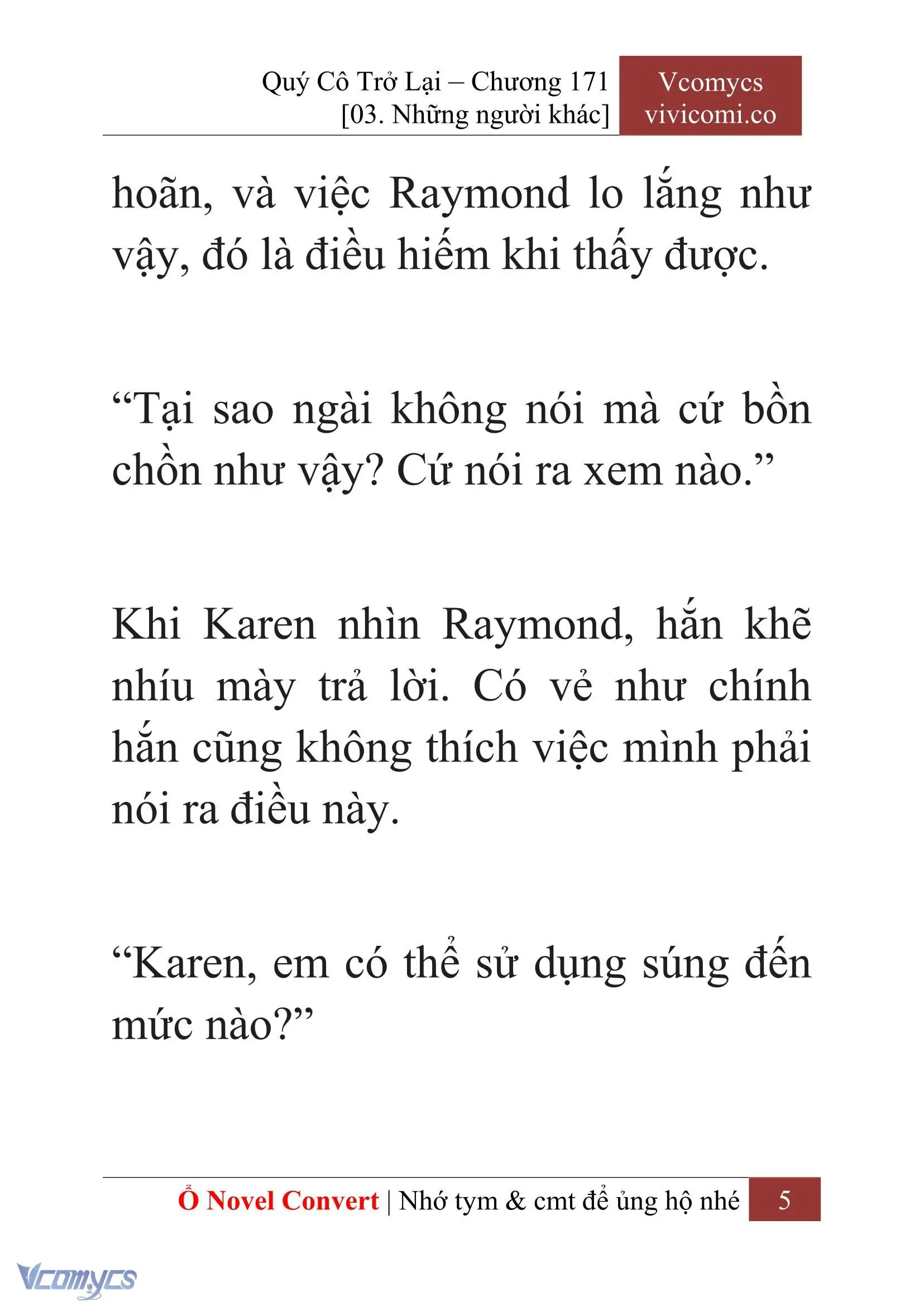 [Novel] Quý Cô Trở Lại Chapter 171 - Trang 7