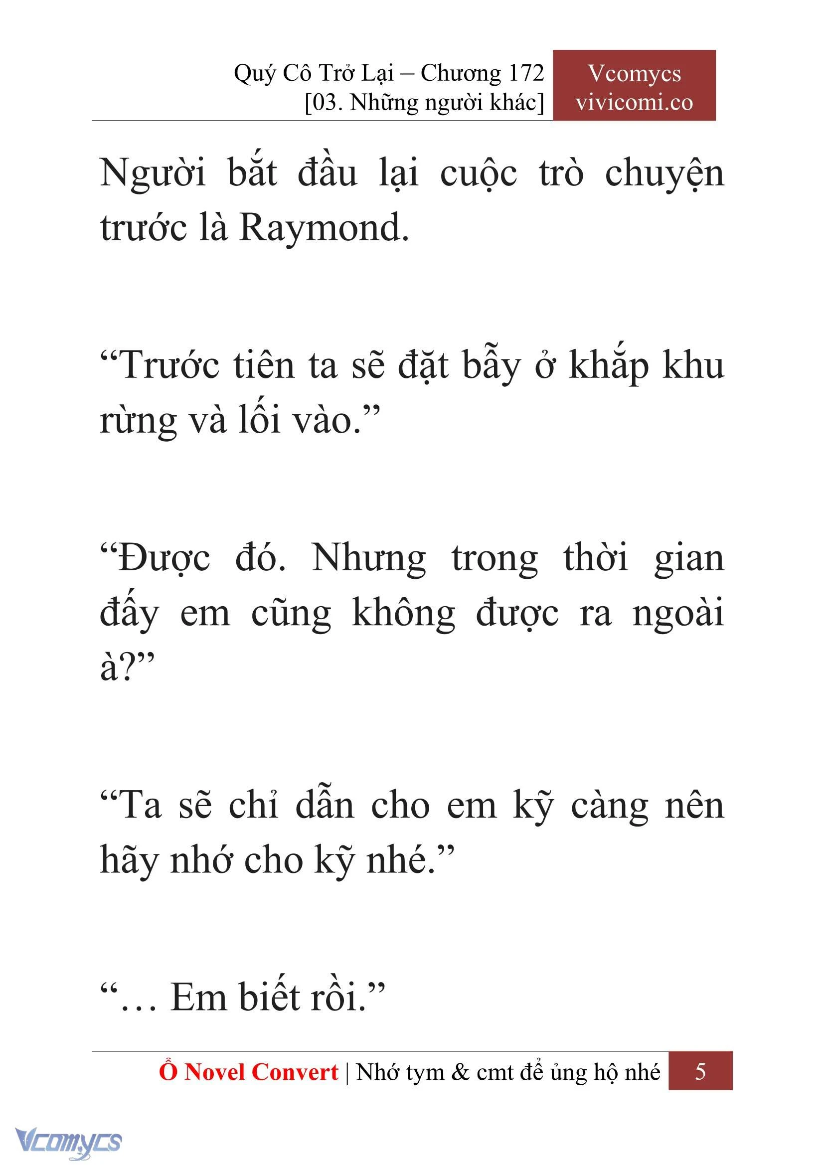[Novel] Quý Cô Trở Lại Chapter 172 - Trang 8
