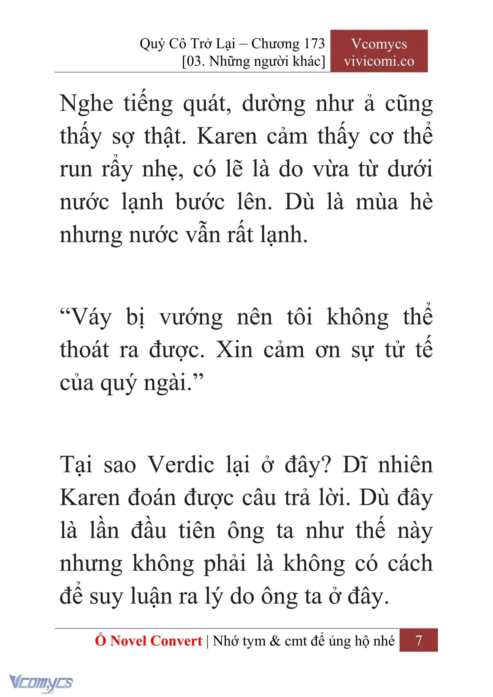 [Novel] Quý Cô Trở Lại Chapter 173 - Trang 10