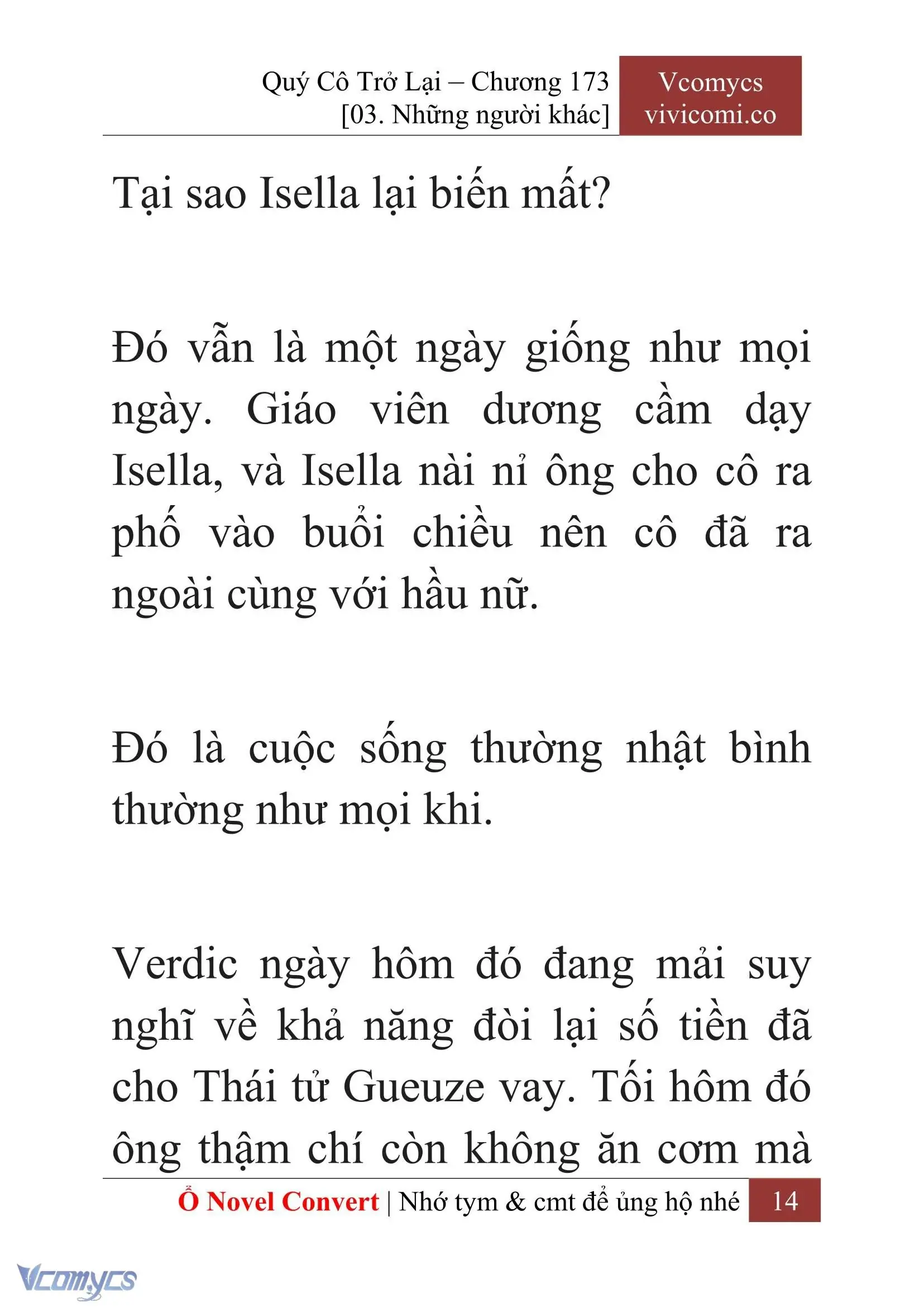 [Novel] Quý Cô Trở Lại Chapter 173 - Trang 17