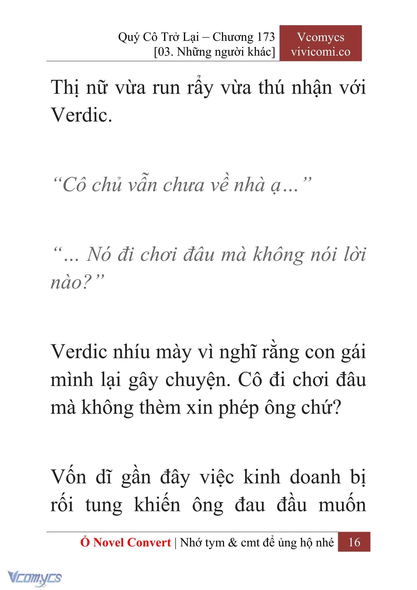 [Novel] Quý Cô Trở Lại Chapter 173 - Trang 19