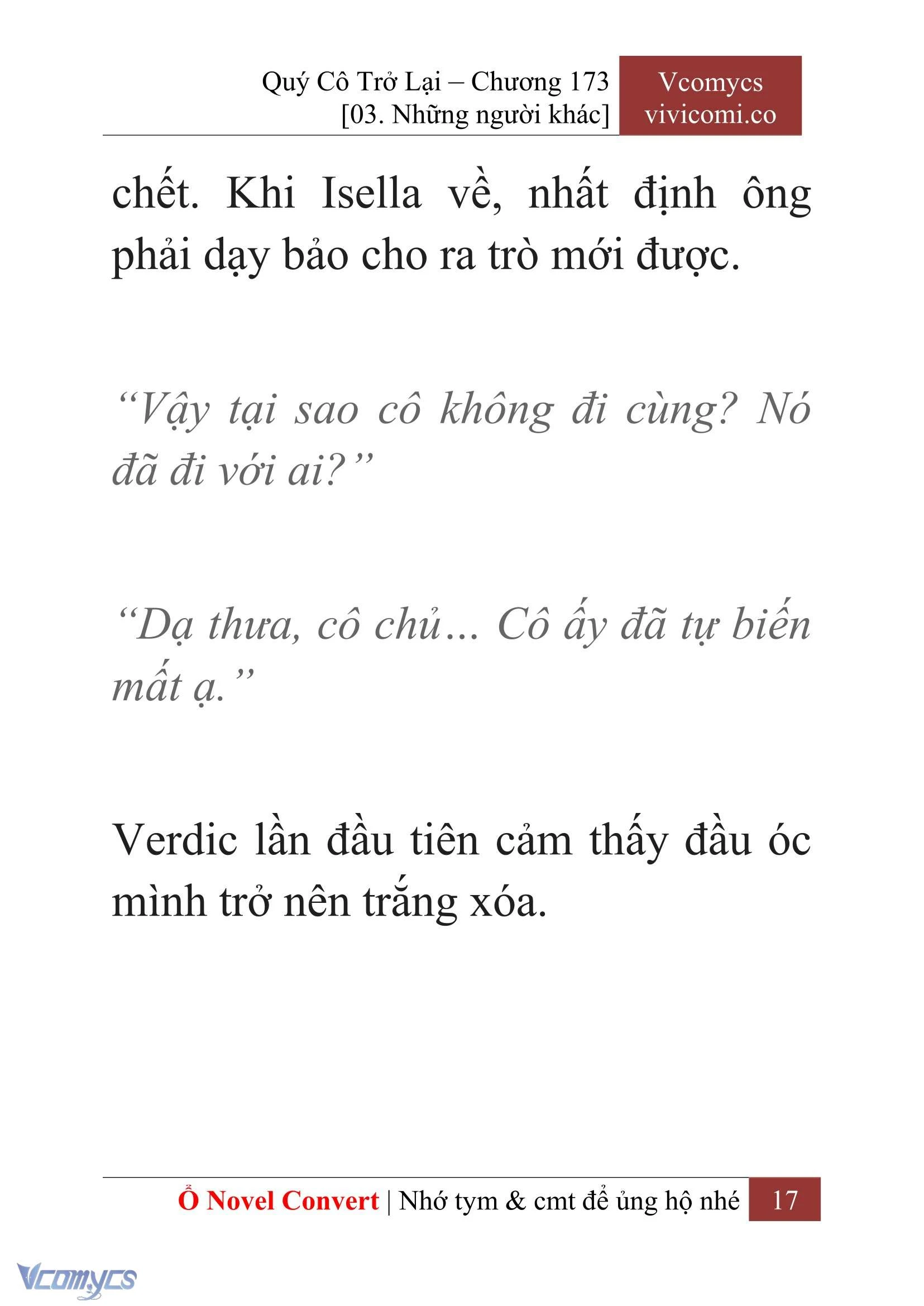 [Novel] Quý Cô Trở Lại Chapter 173 - Trang 20
