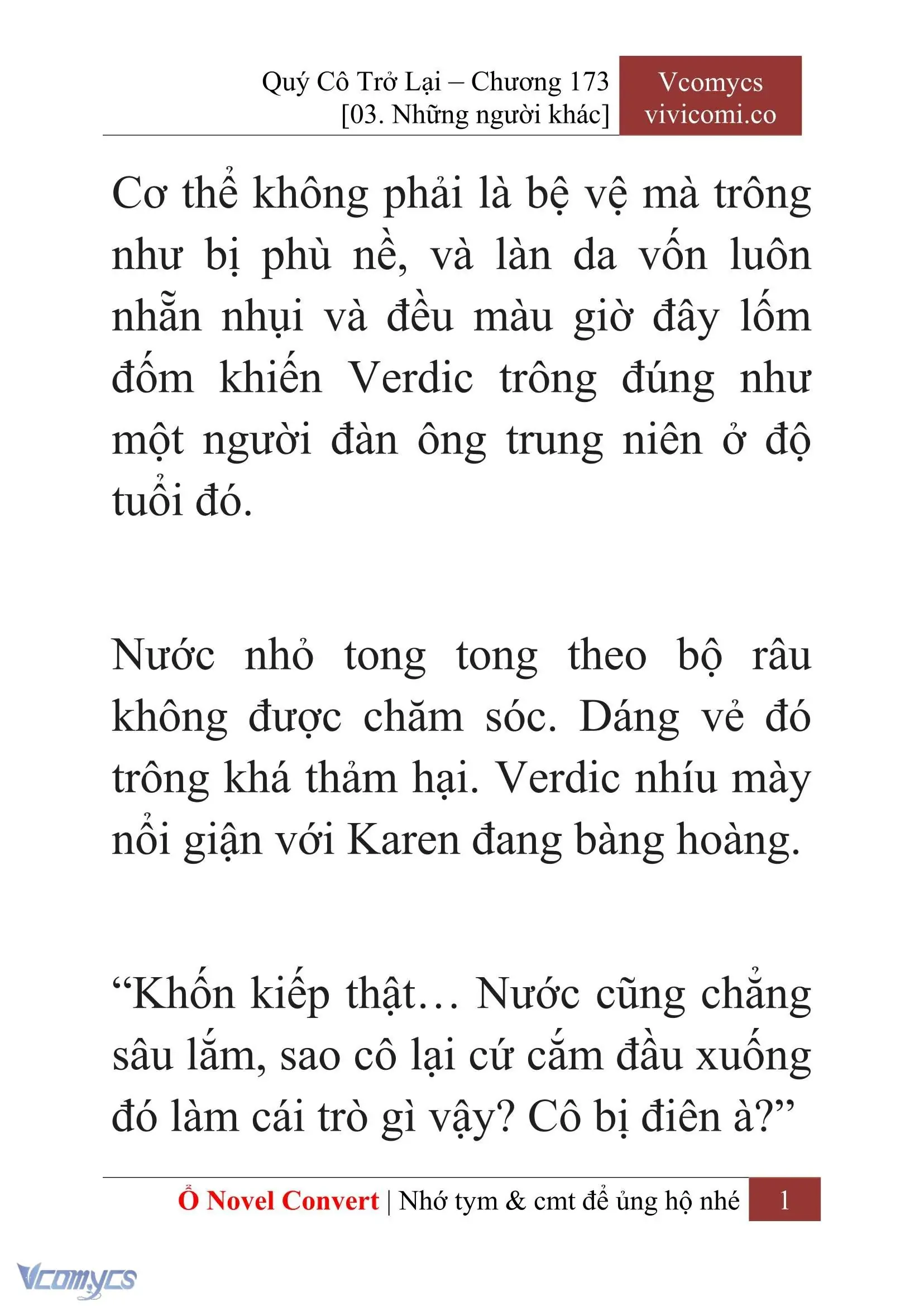 [Novel] Quý Cô Trở Lại Chapter 173 - Trang 4