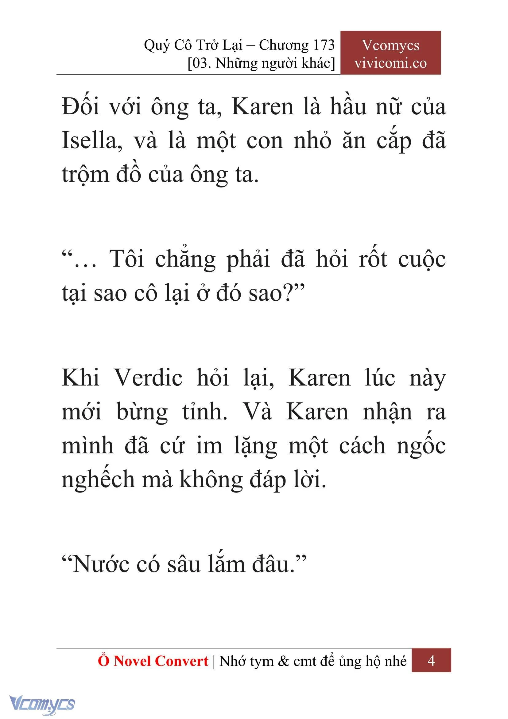 [Novel] Quý Cô Trở Lại Chapter 173 - Trang 7