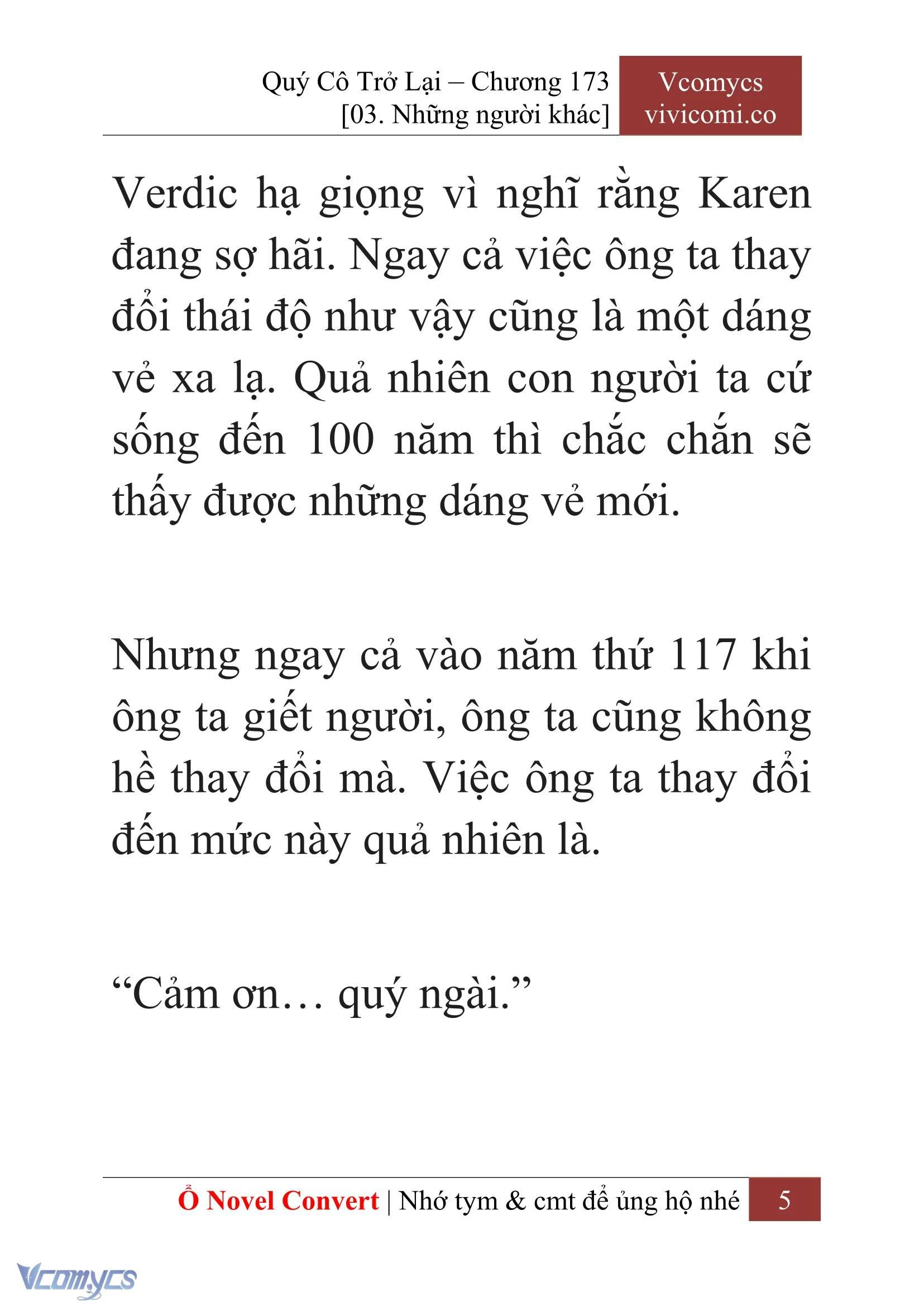 [Novel] Quý Cô Trở Lại Chapter 173 - Trang 8