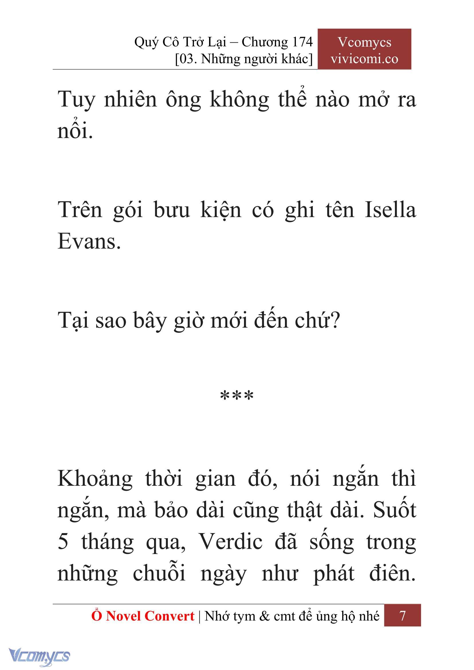 [Novel] Quý Cô Trở Lại Chapter 174 - Trang 10