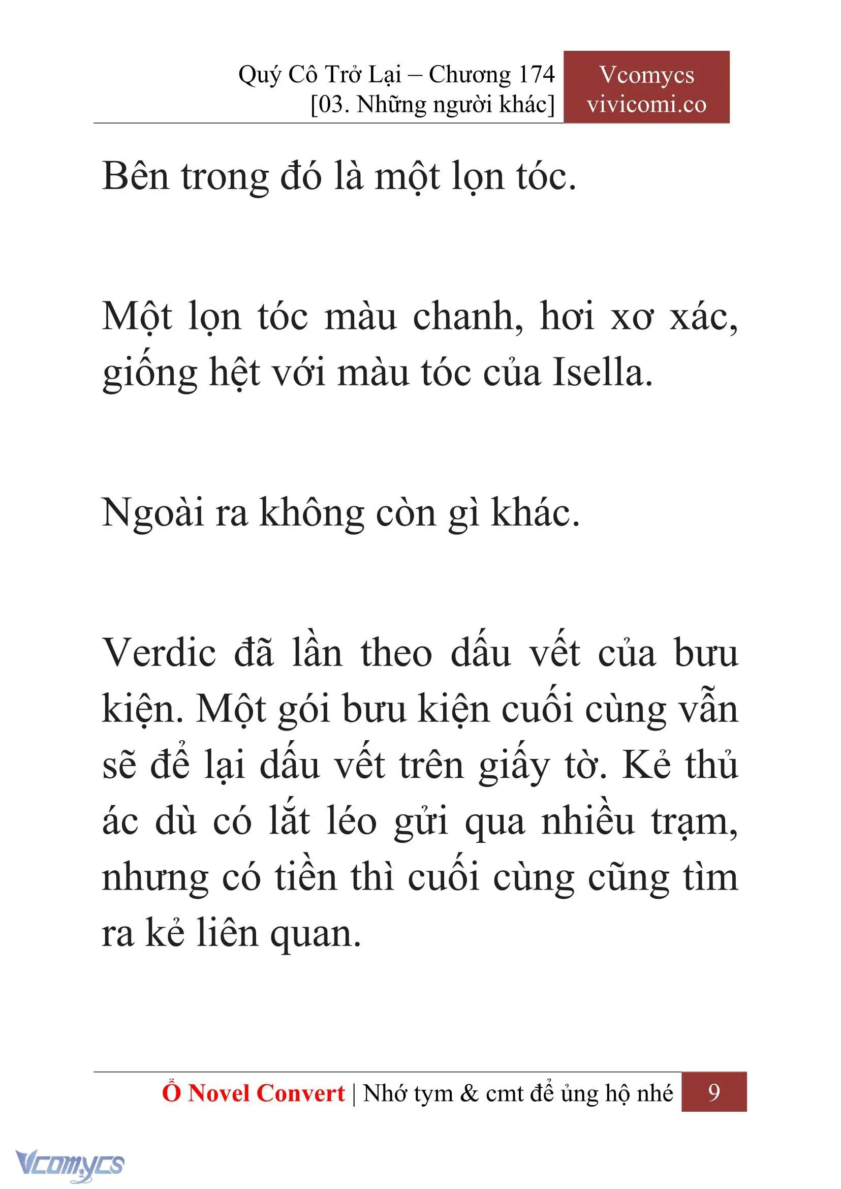 [Novel] Quý Cô Trở Lại Chapter 174 - Trang 12