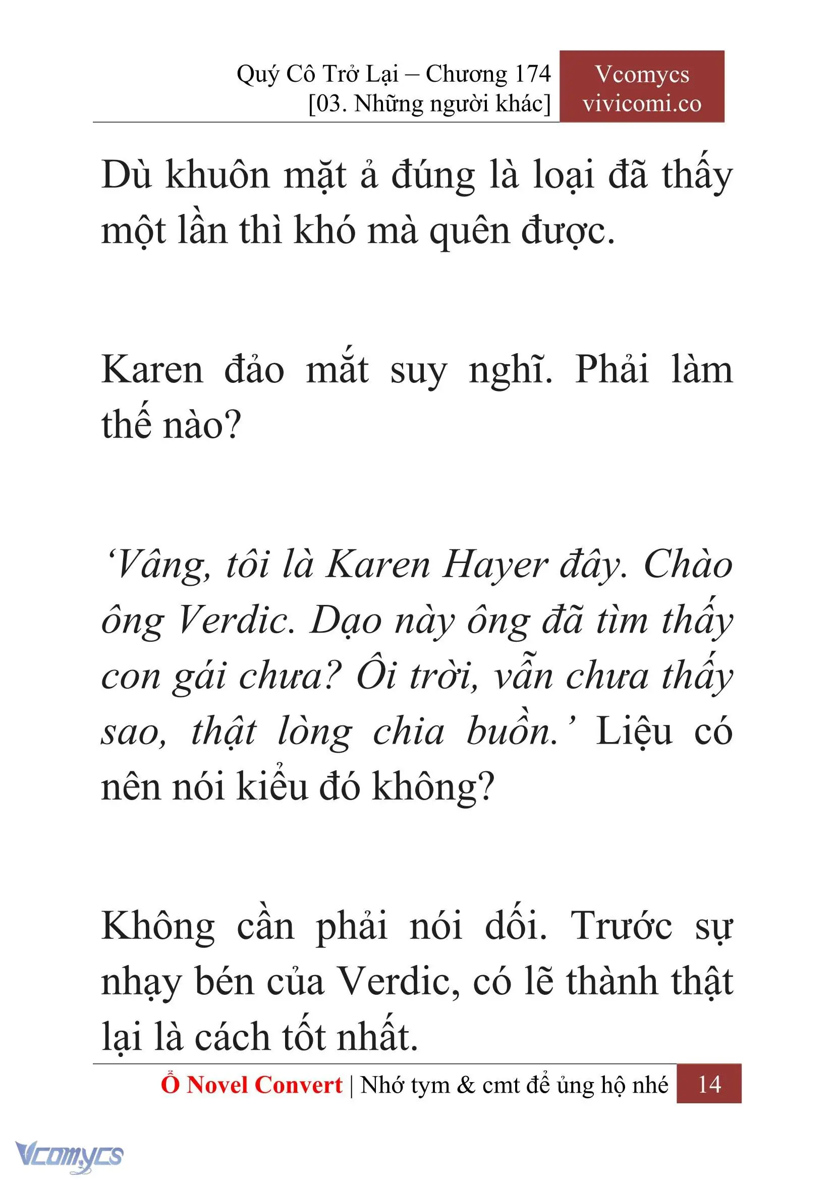 [Novel] Quý Cô Trở Lại Chapter 174 - Trang 17