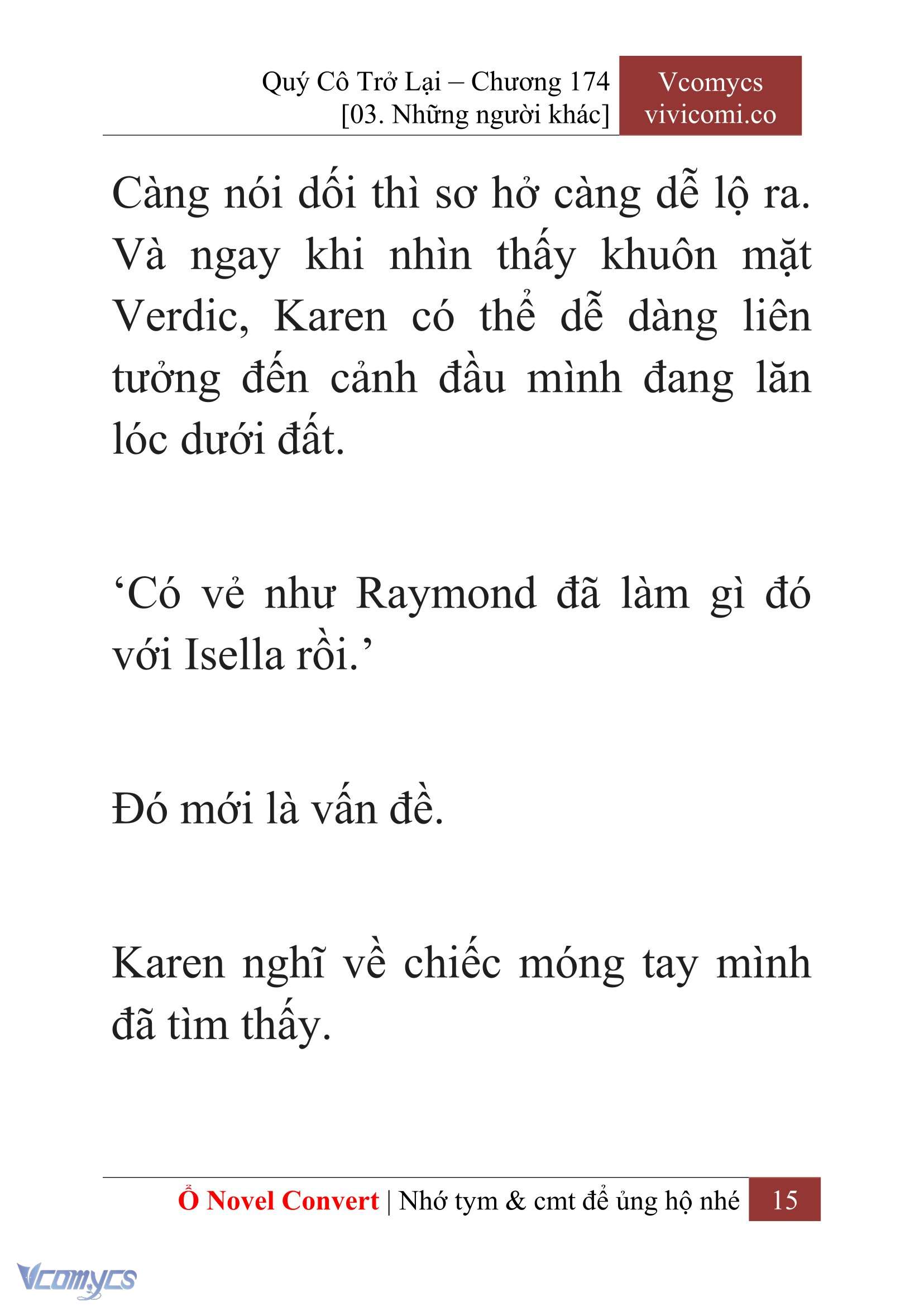 [Novel] Quý Cô Trở Lại Chapter 174 - Trang 18