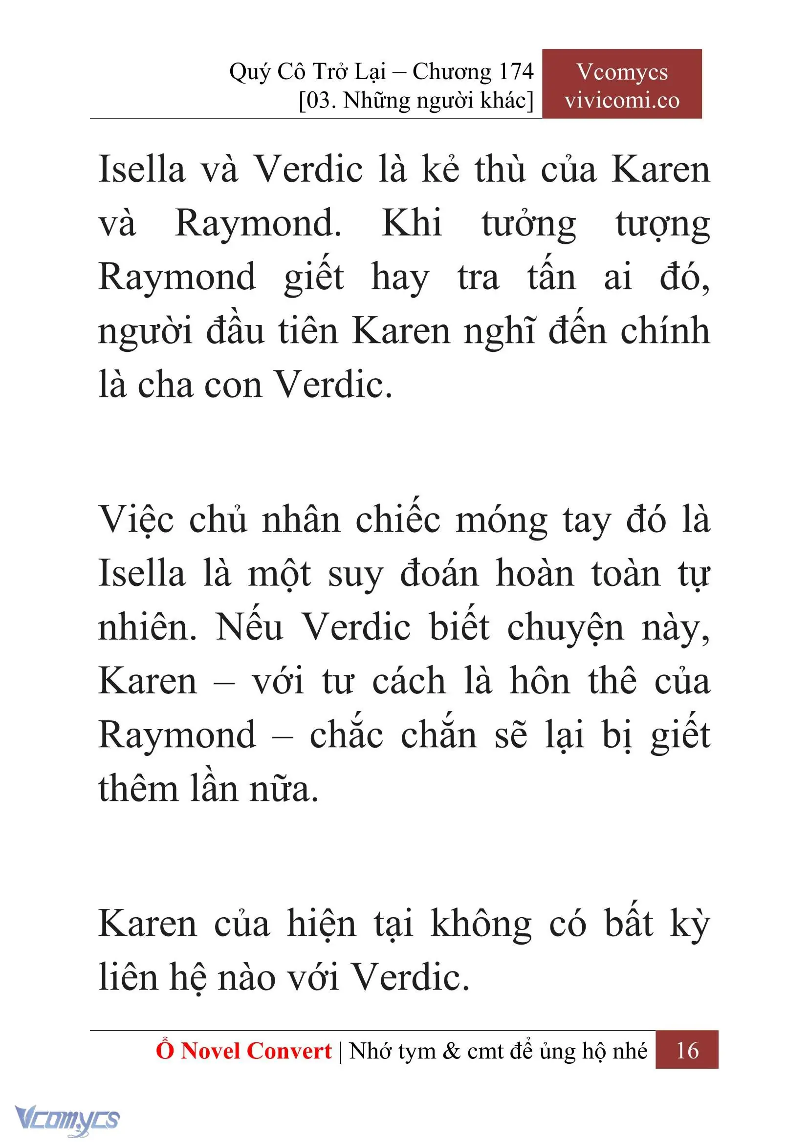[Novel] Quý Cô Trở Lại Chapter 174 - Trang 19