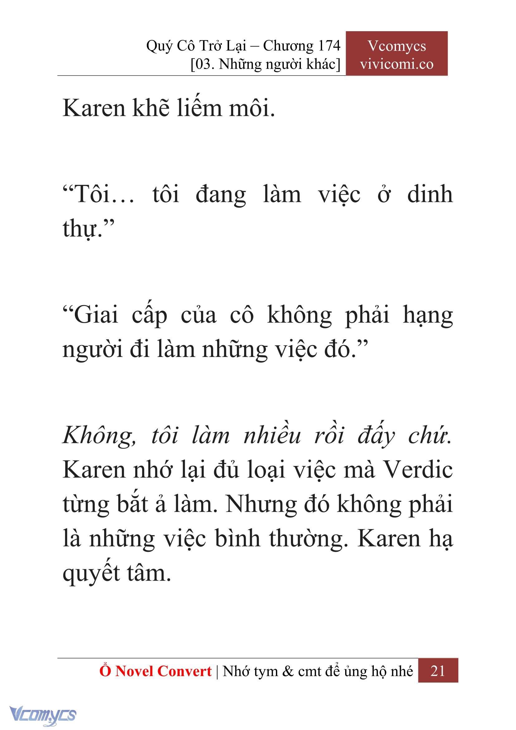 [Novel] Quý Cô Trở Lại Chapter 174 - Trang 24