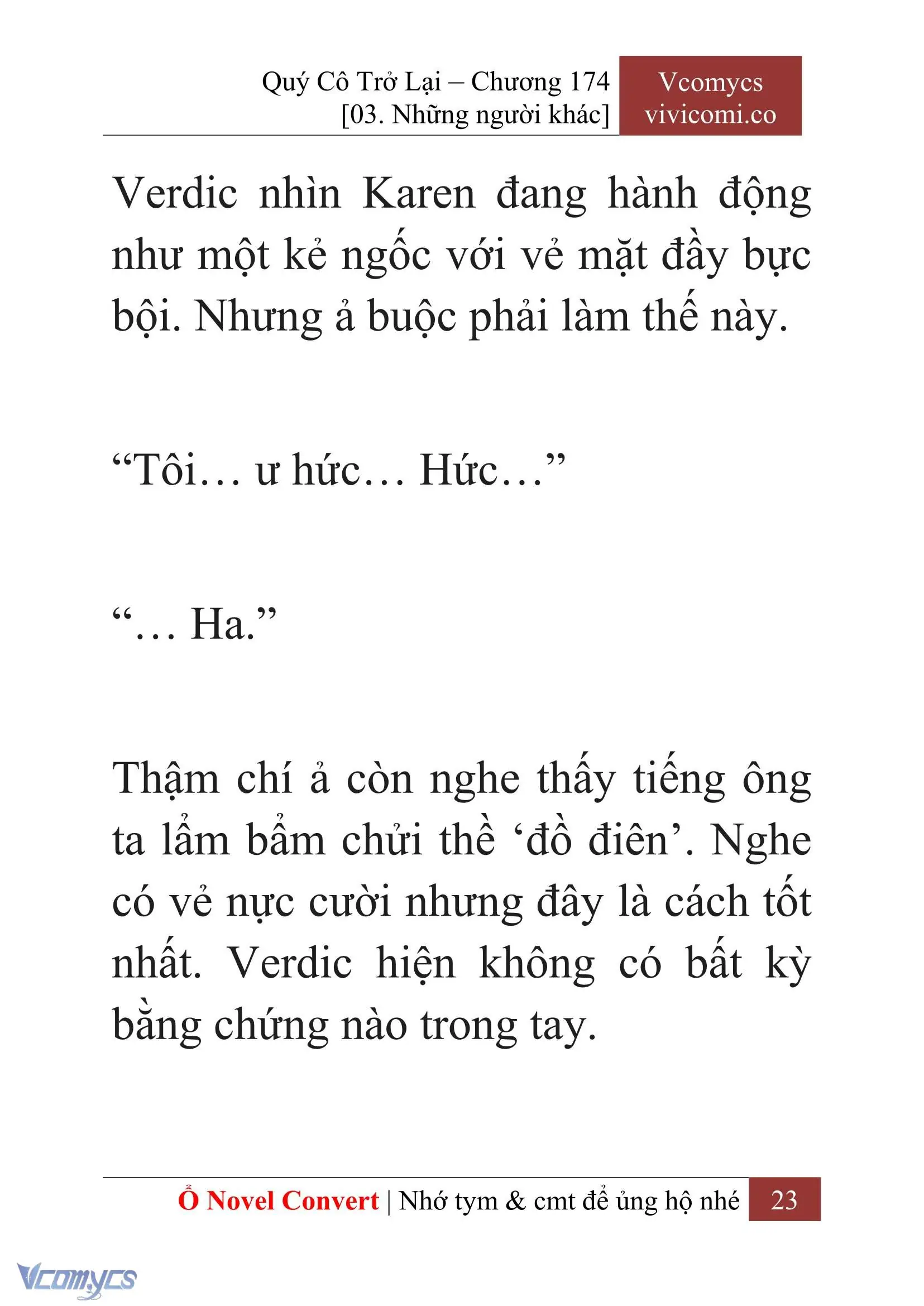 [Novel] Quý Cô Trở Lại Chapter 174 - Trang 26