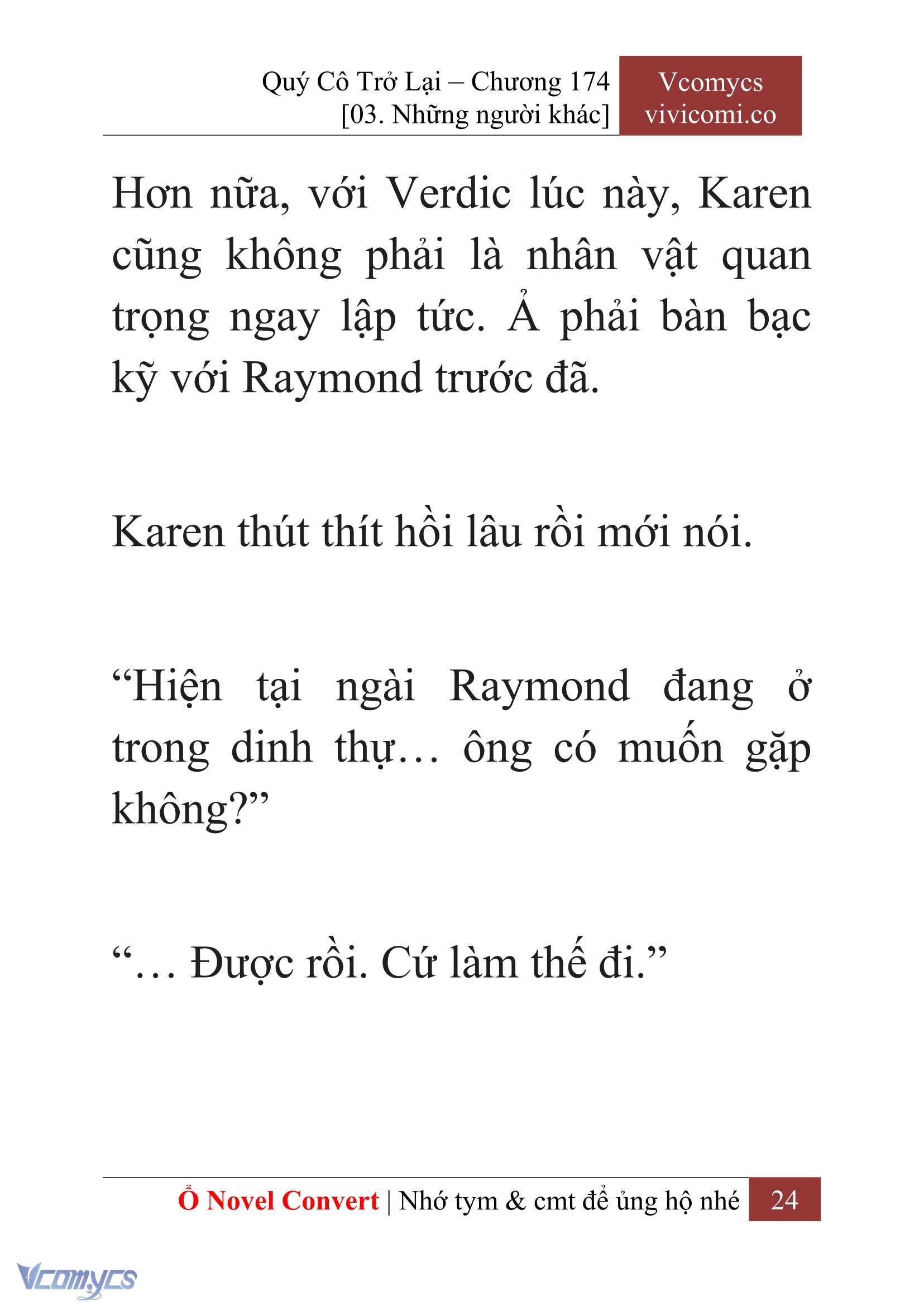 [Novel] Quý Cô Trở Lại Chapter 174 - Trang 27