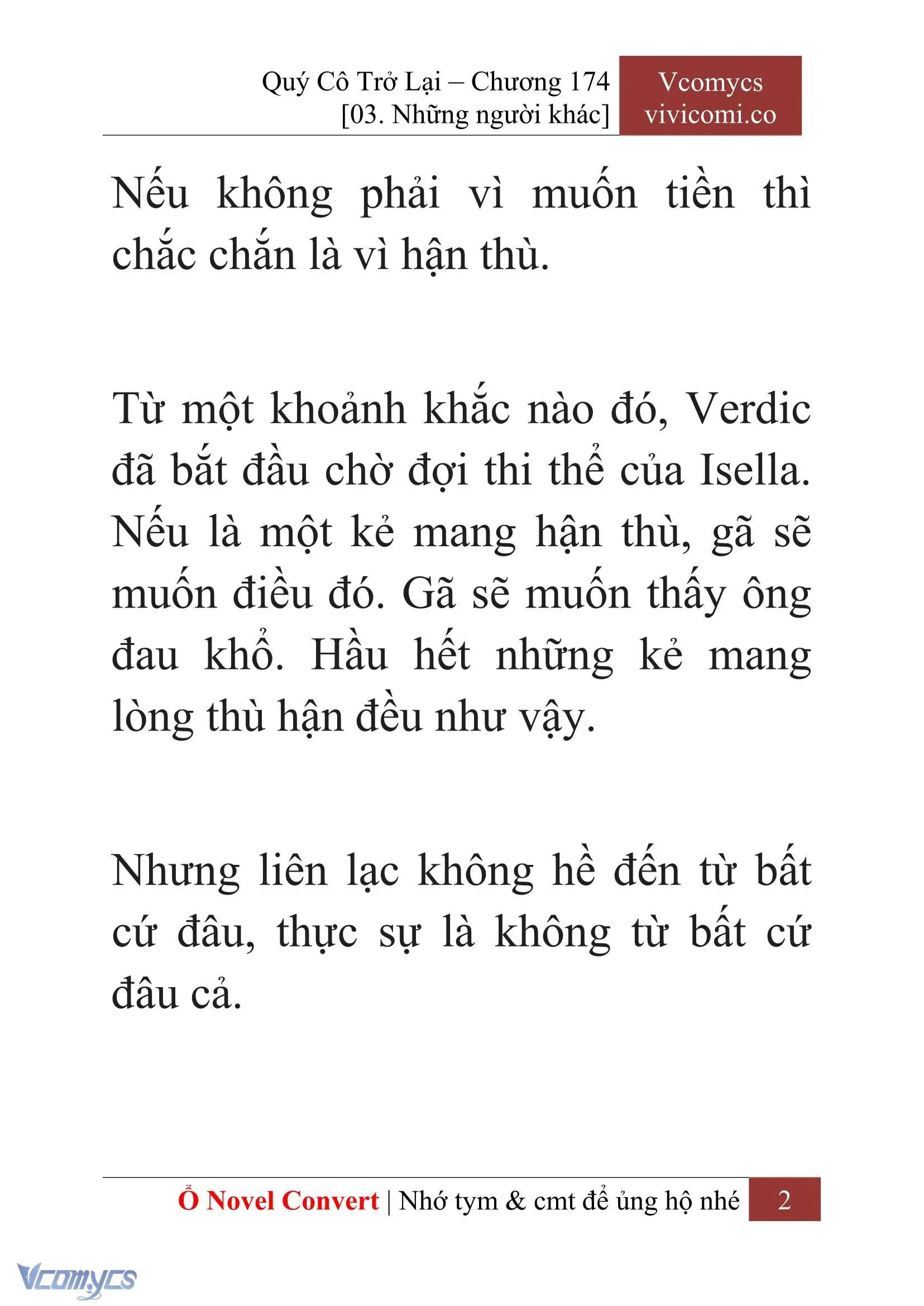 [Novel] Quý Cô Trở Lại Chapter 174 - Trang 5