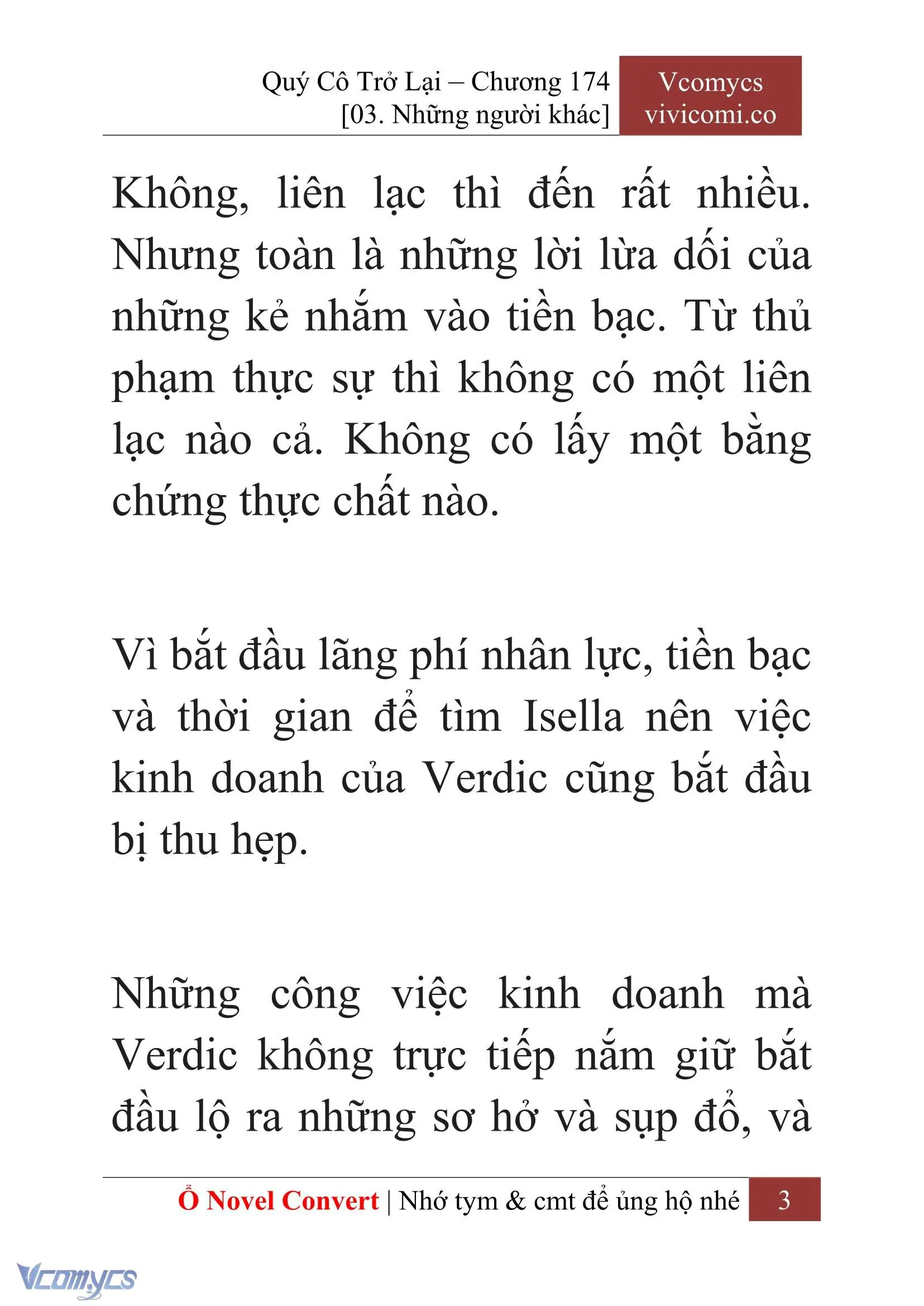 [Novel] Quý Cô Trở Lại Chapter 174 - Trang 6