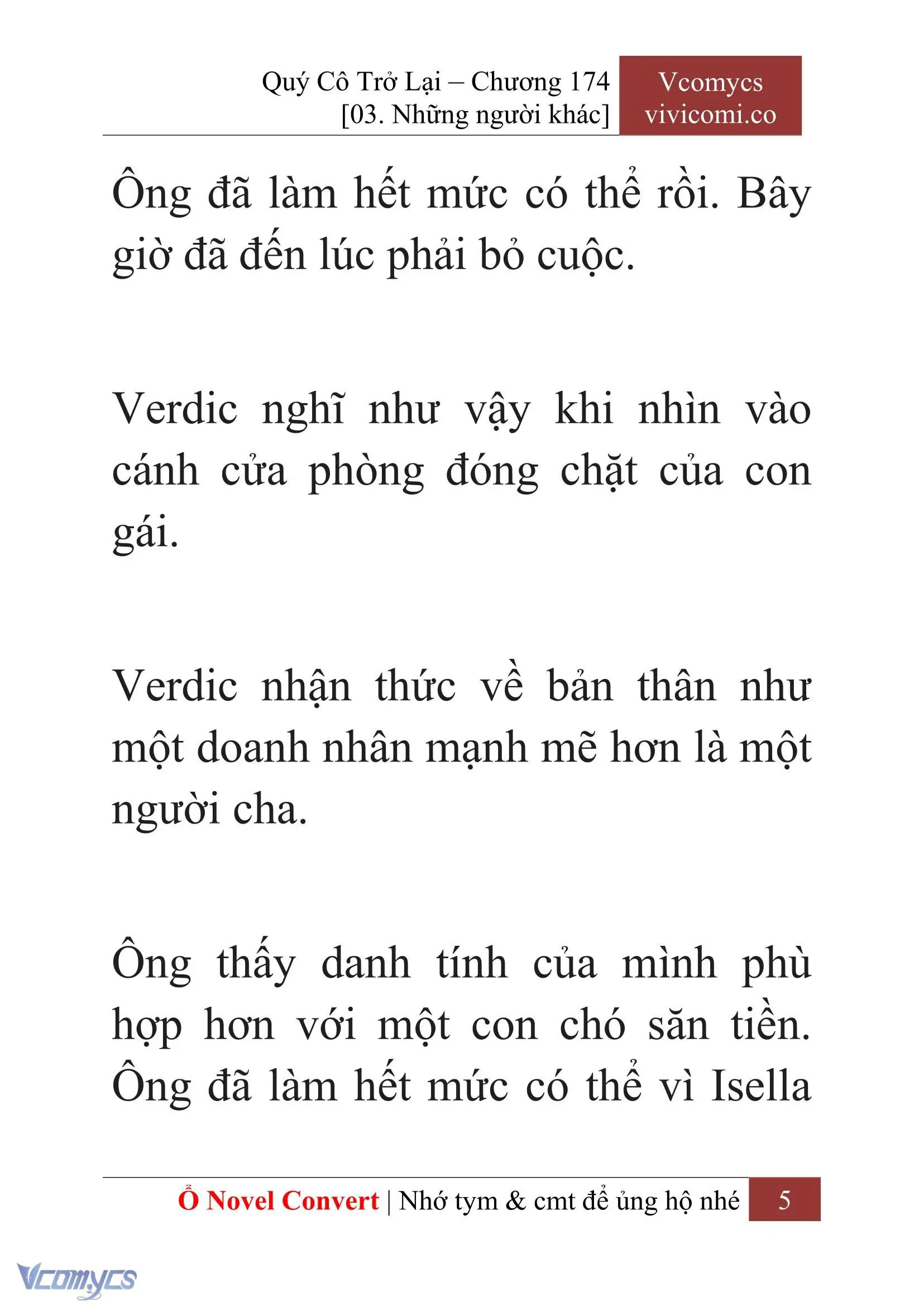 [Novel] Quý Cô Trở Lại Chapter 174 - Trang 8