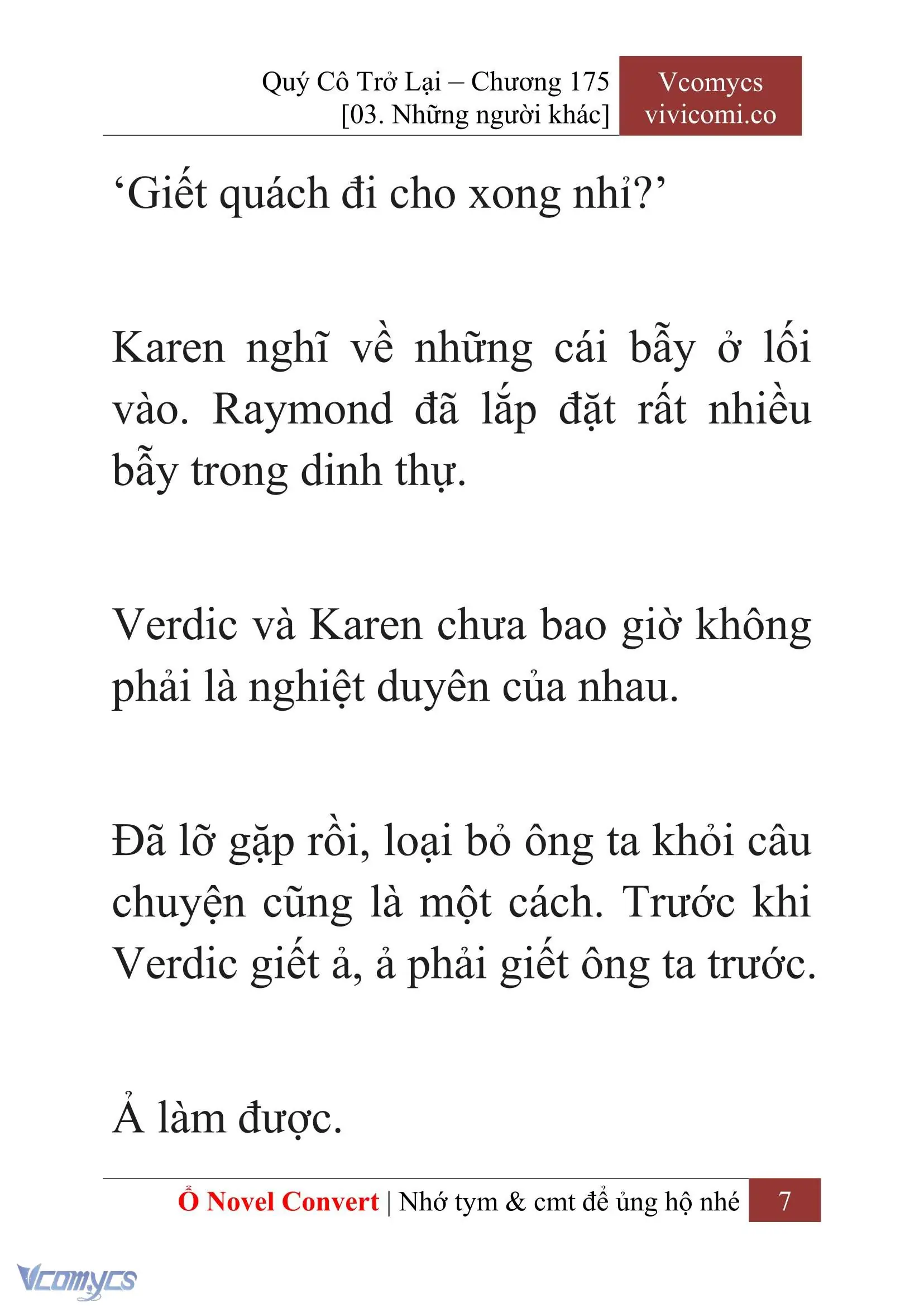 [Novel] Quý Cô Trở Lại Chapter 175 - Trang 10