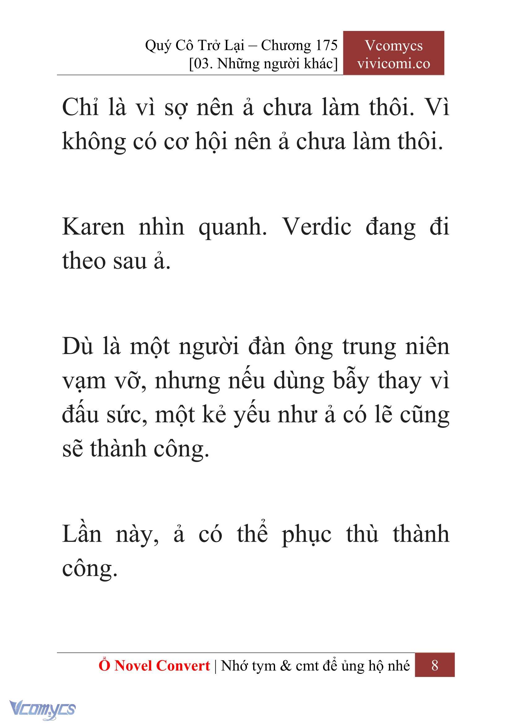 [Novel] Quý Cô Trở Lại Chapter 175 - Trang 11