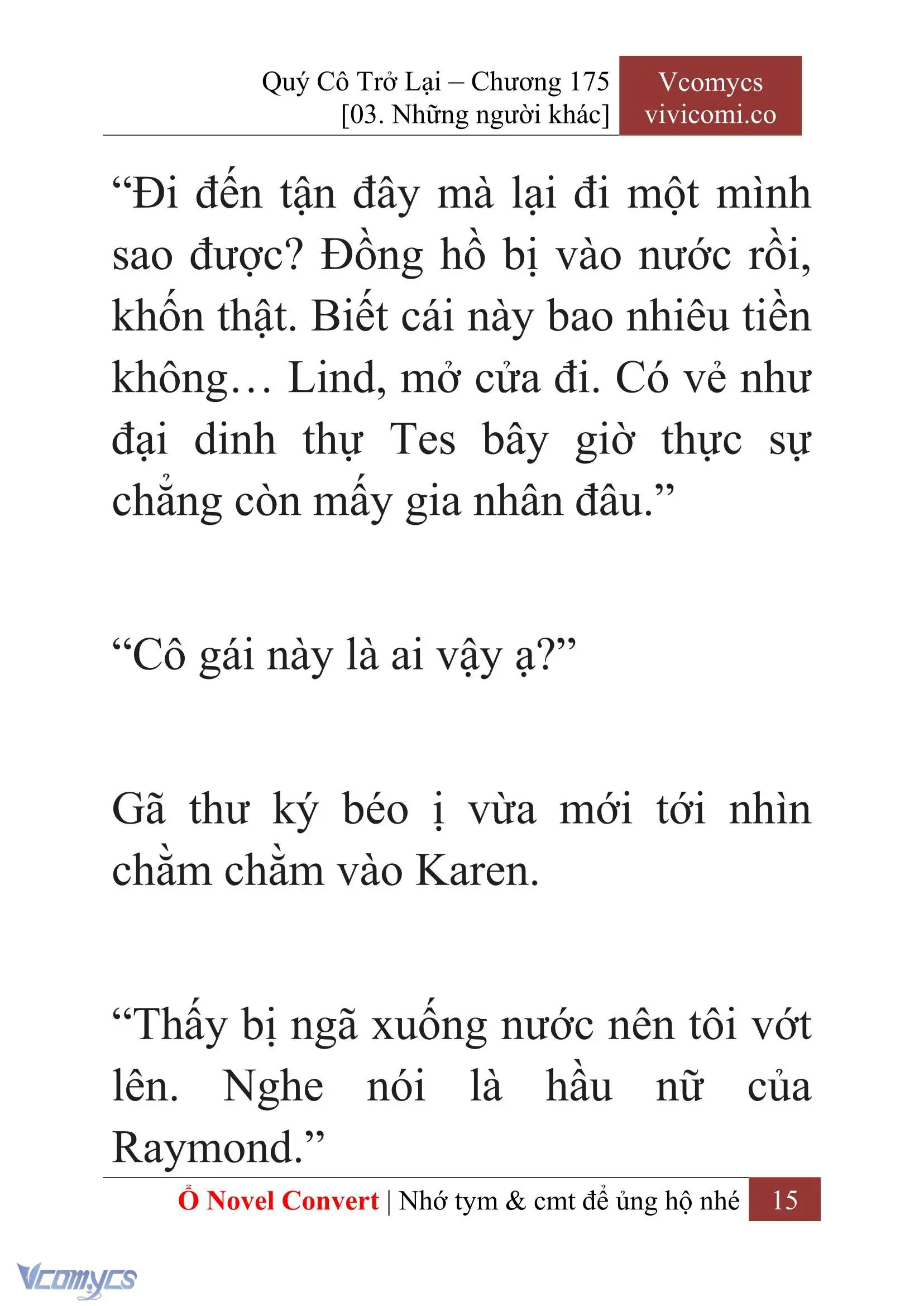 [Novel] Quý Cô Trở Lại Chapter 175 - Trang 18