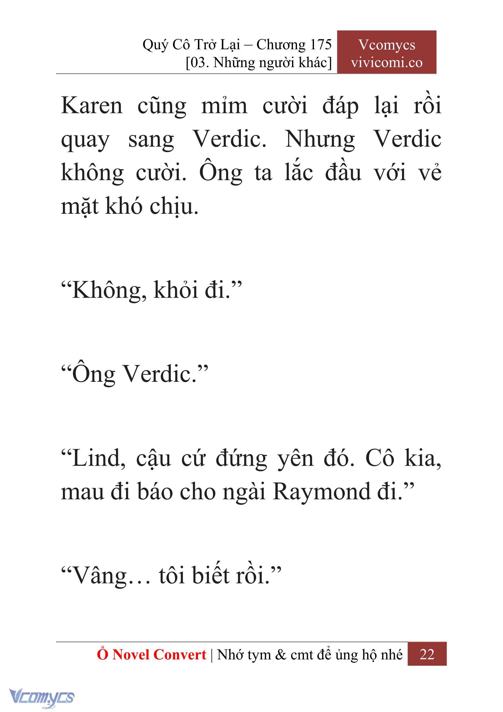 [Novel] Quý Cô Trở Lại Chapter 175 - Trang 25