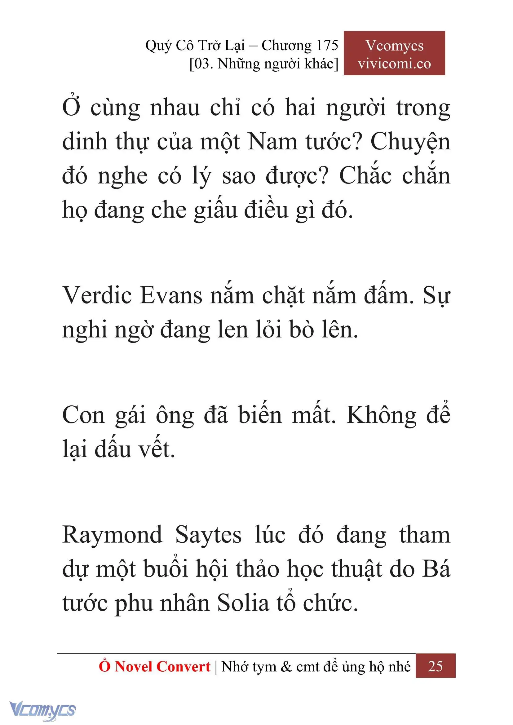 [Novel] Quý Cô Trở Lại Chapter 175 - Trang 28
