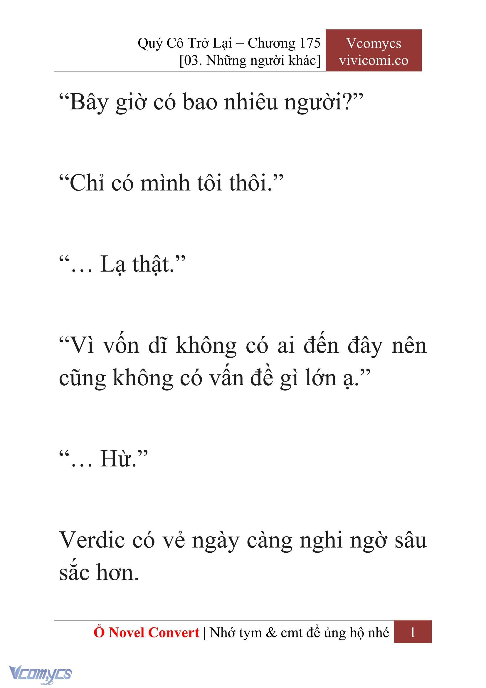 [Novel] Quý Cô Trở Lại Chapter 175 - Trang 4