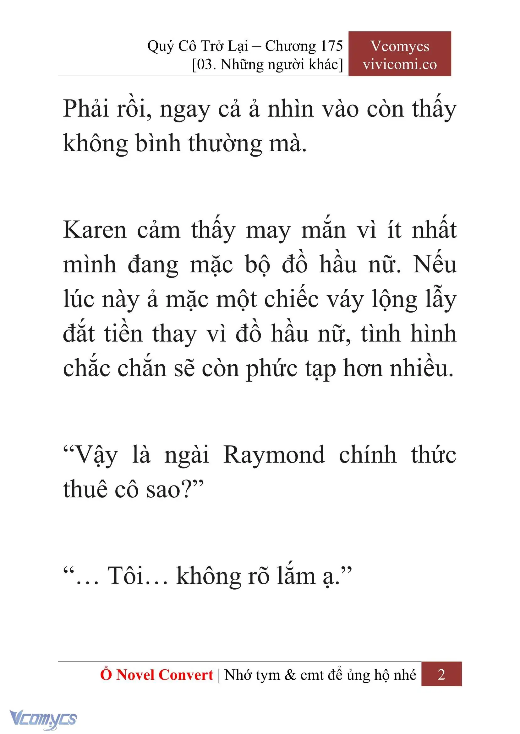 [Novel] Quý Cô Trở Lại Chapter 175 - Trang 5